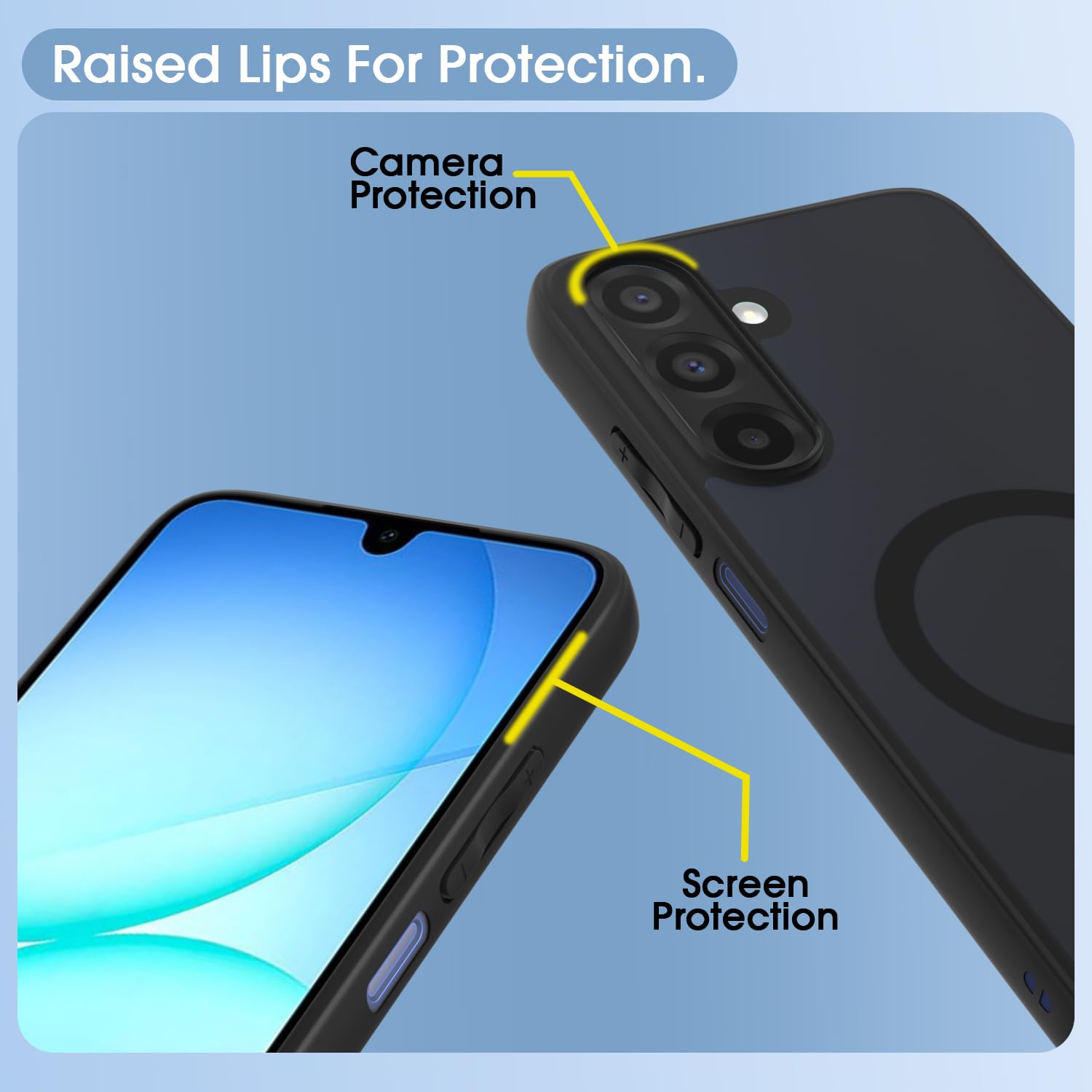 Black smoke mag-safe phone cover for Samsung M17/A17/F17 5G – Pikkme – photo 4