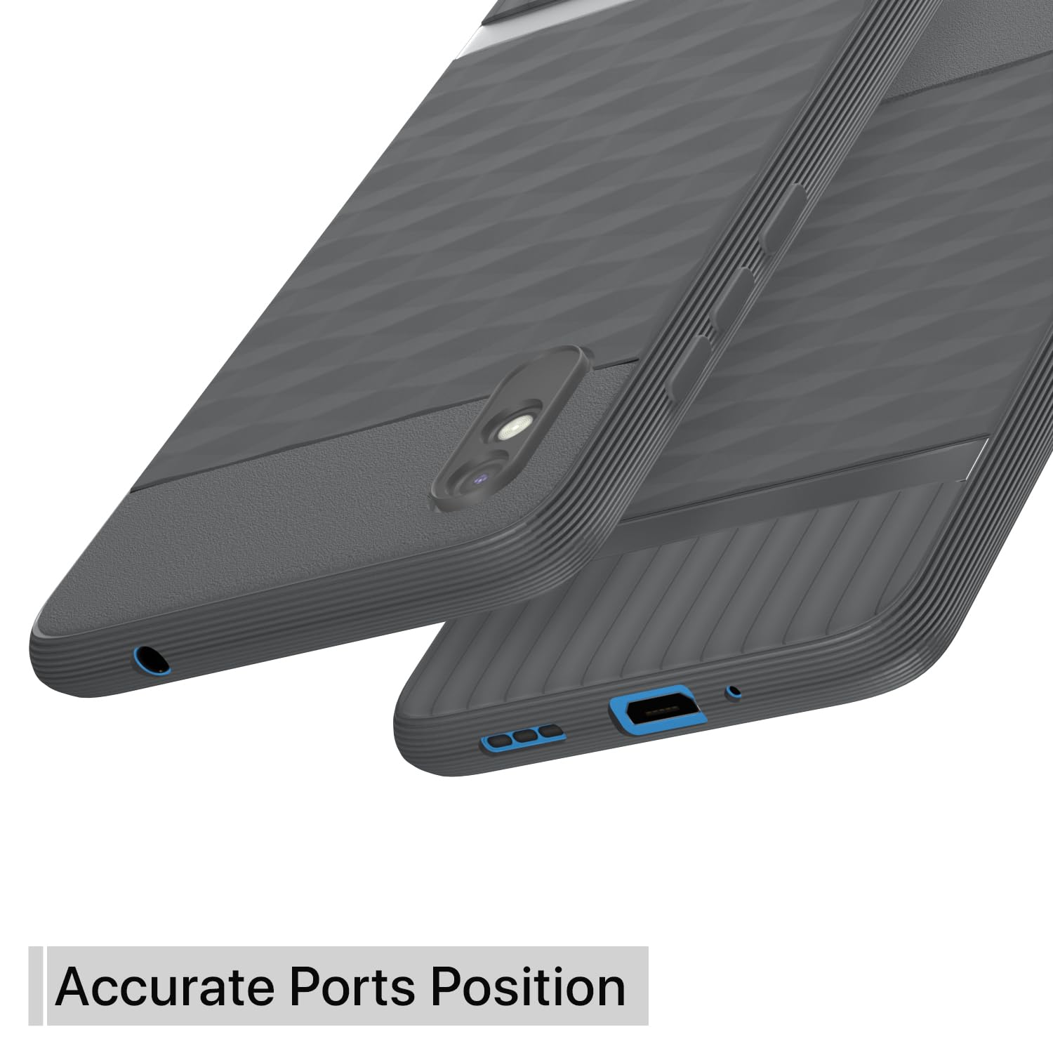 Pikkme Redmi 9A / 9i / 9A Sport Gencase Back Cover (Grey)