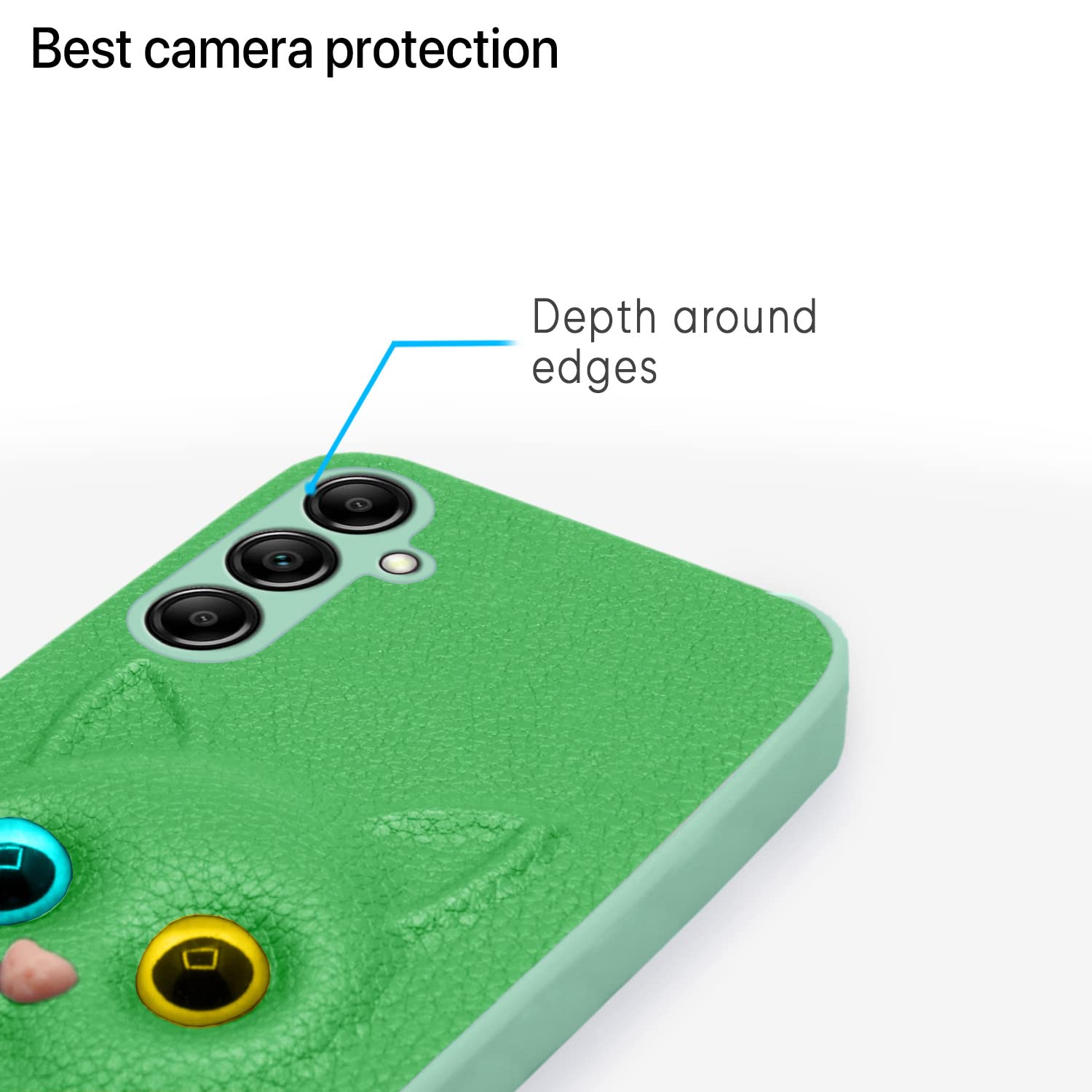 Pikkme Samsung A14 5G Cat green mobile cover – photo 6