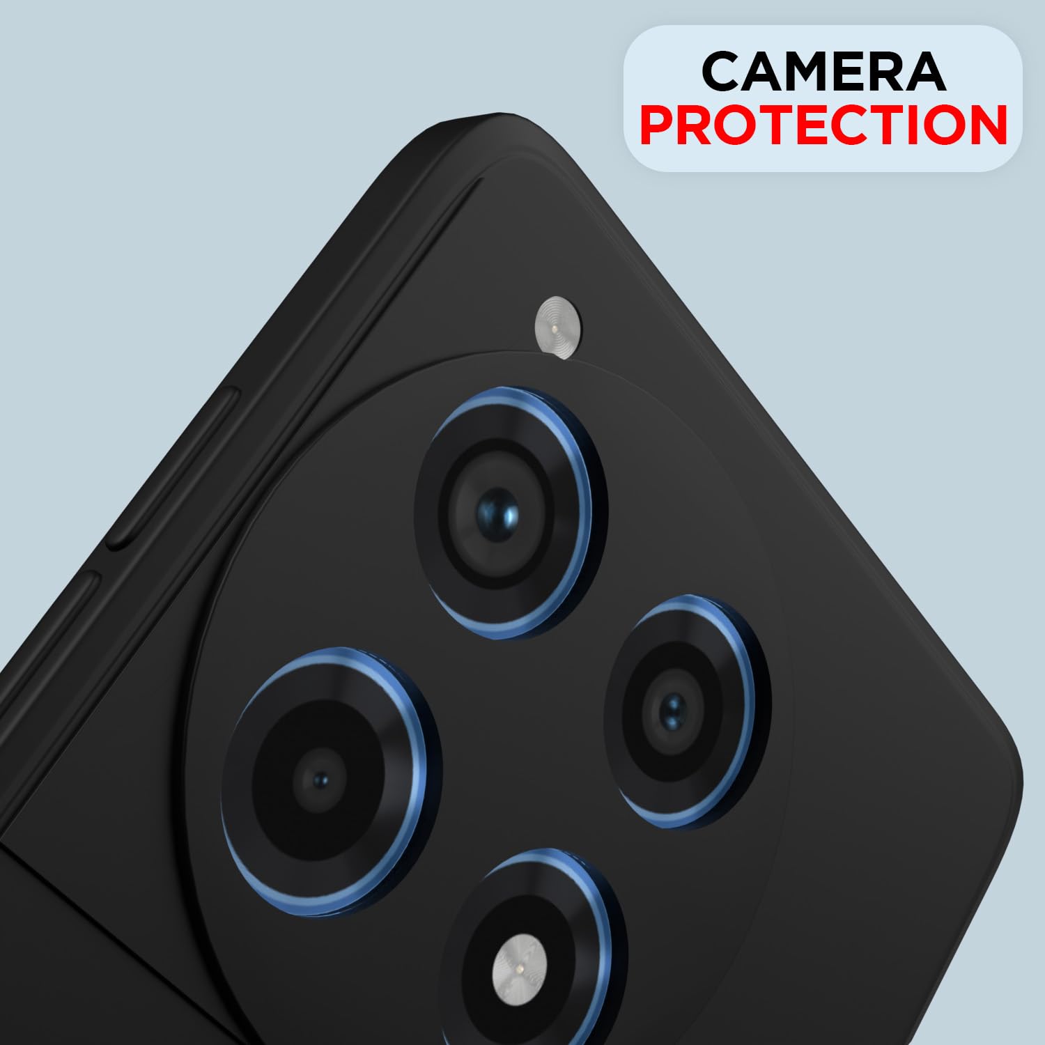 Pikkme OnePlus 12R 5G Liquid Silicone Back Cover | Black