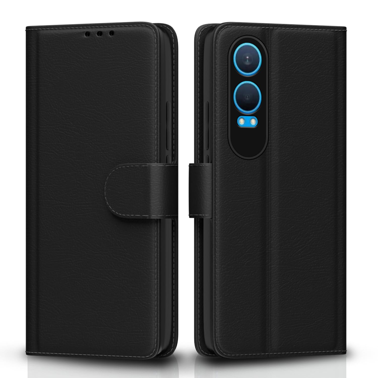 OnePlus Nord CE 4 Lite 5G wallet flip cover in black by Pikkme
