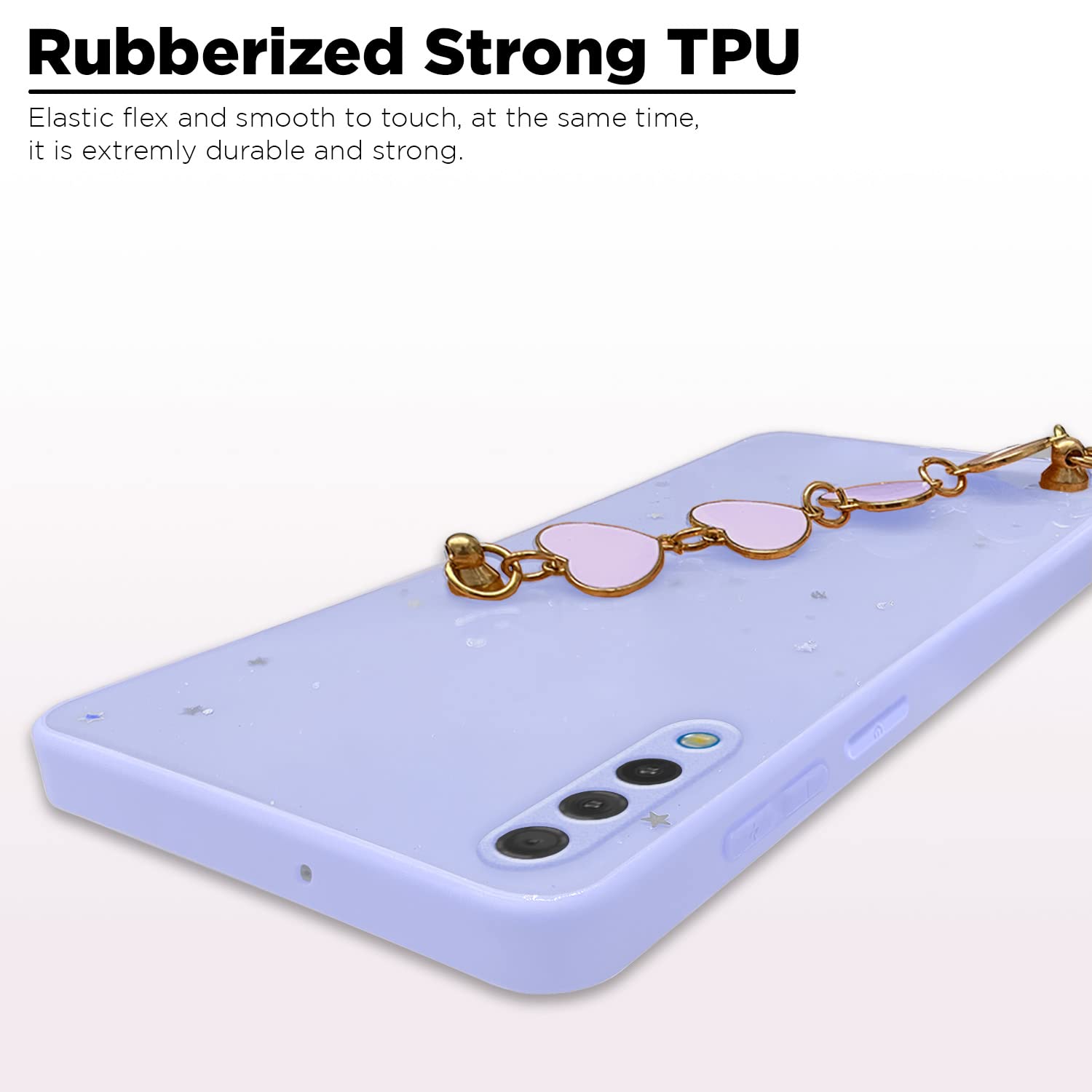 Pikkme Samsung Galaxy A50 / A50S / A30S Chain Back Cover (Purple)