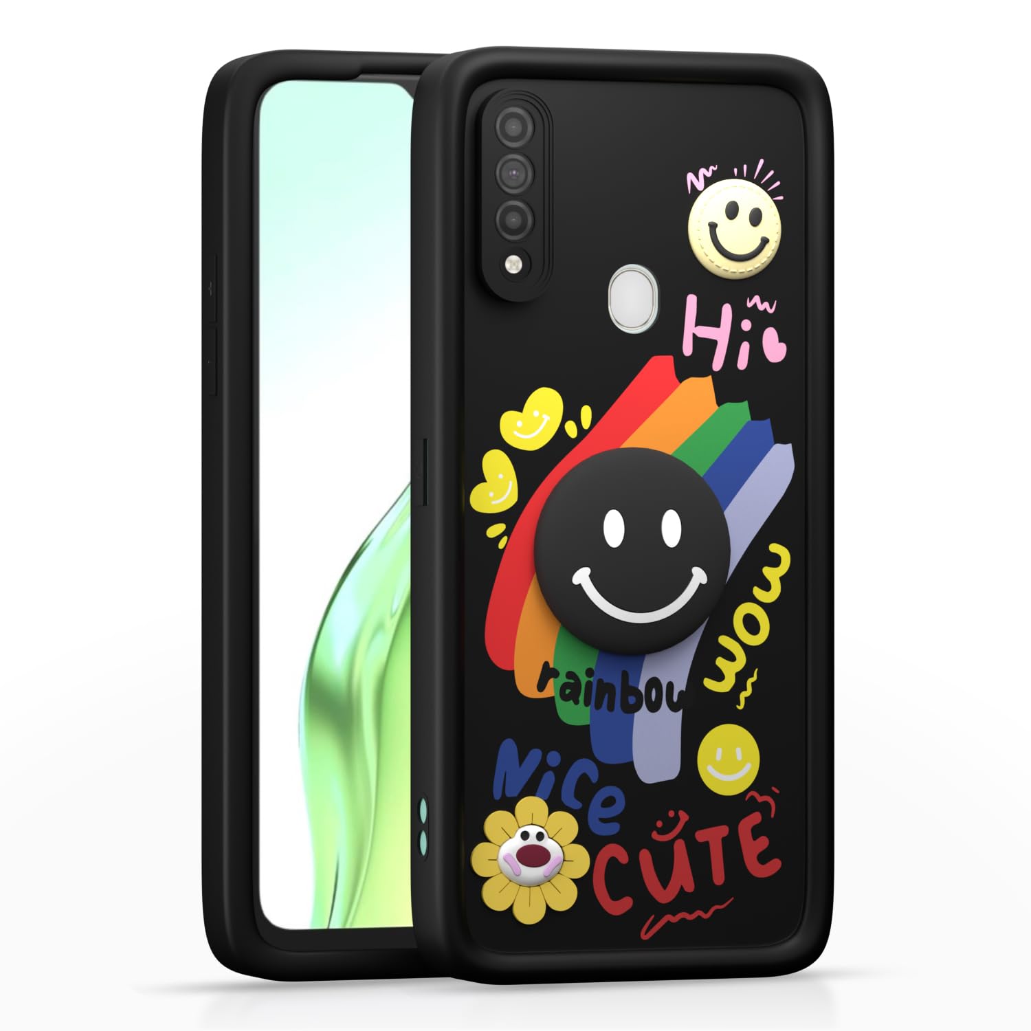 Black mobile back cover for Oppo A31 – Pikkme