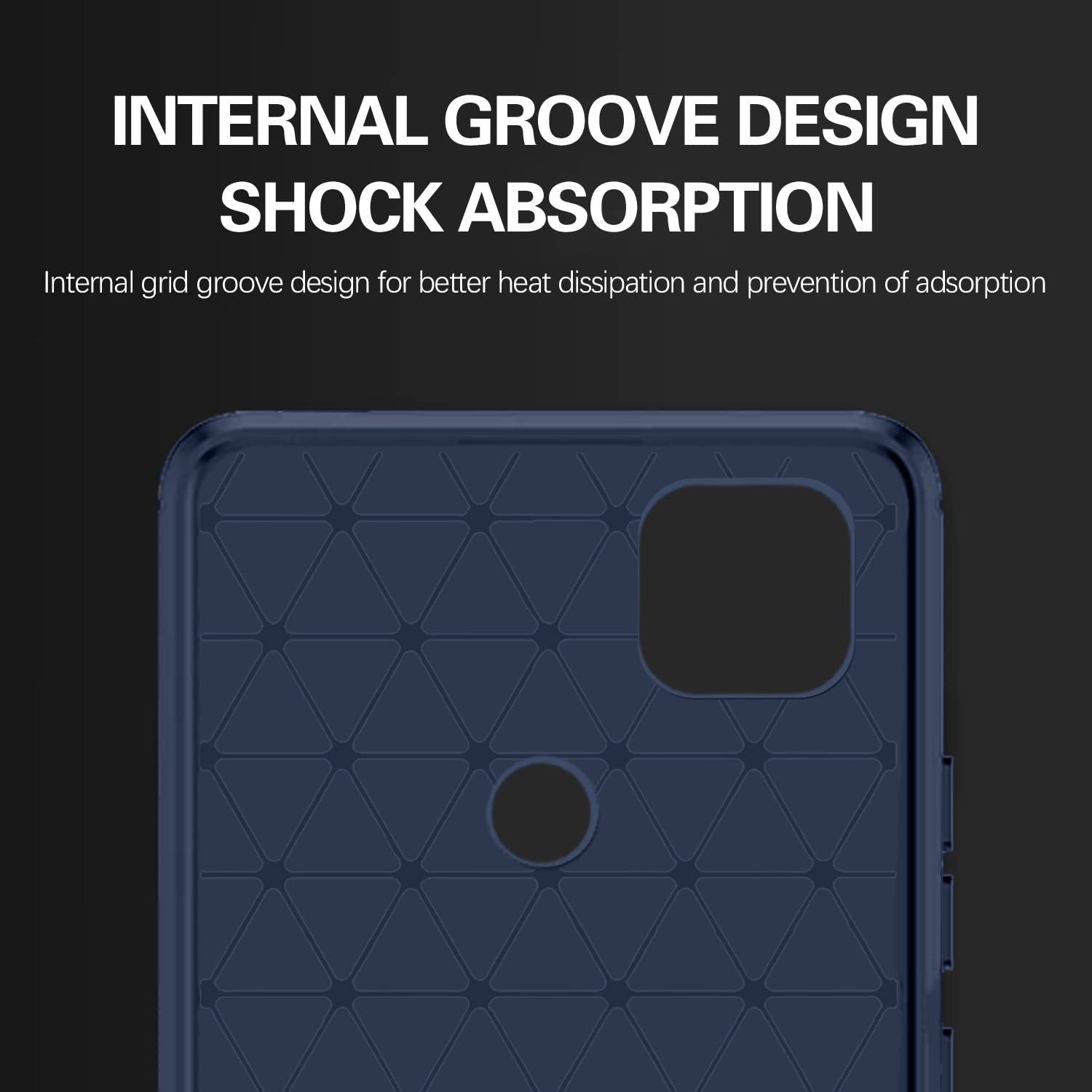 Pikkme Mi Redmi 10A / Redmi 9 / Redmi 9 Activ / 9C / Poco C31 Hybrid Carbon Fiber Back Cover | Blue