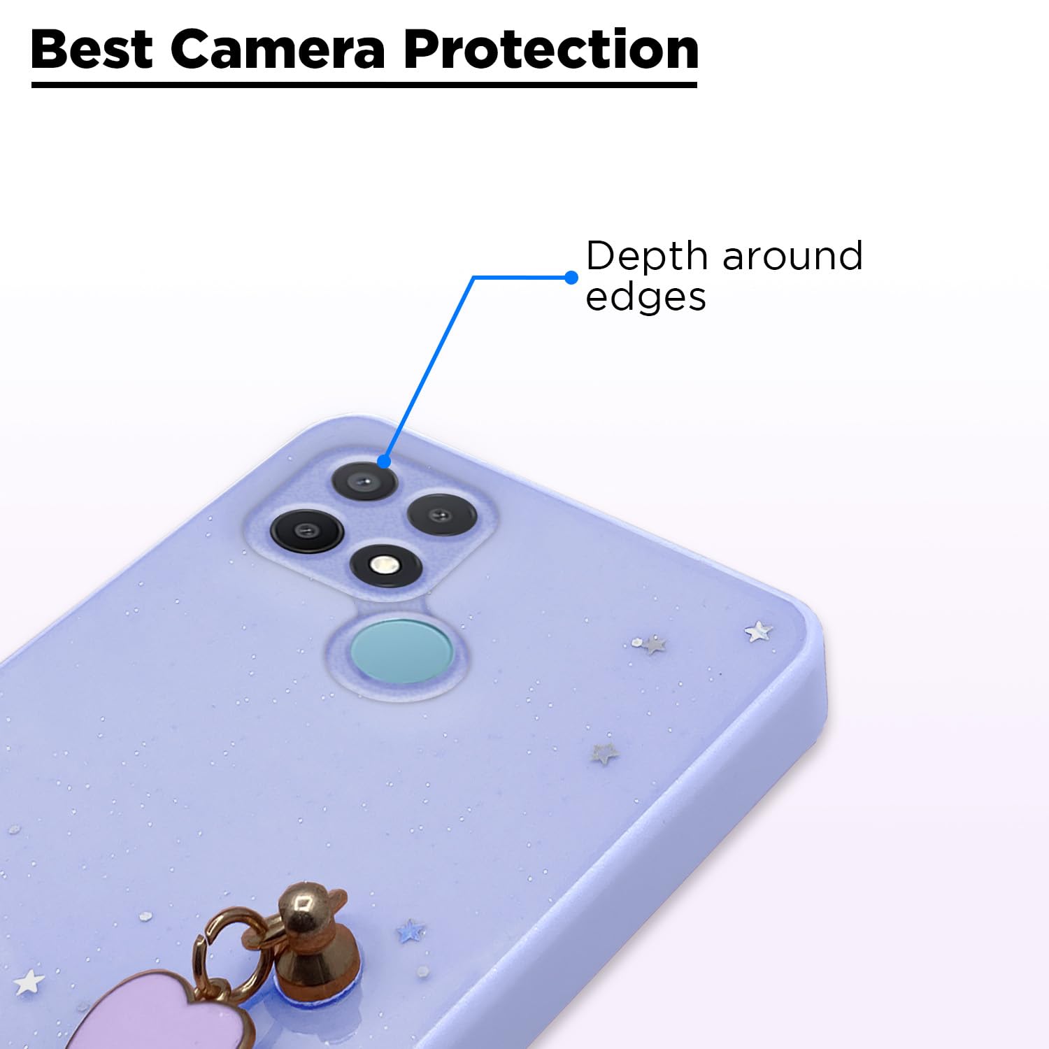 Pikkme Oppo A15/A15s Chain purple back cover – photo 2