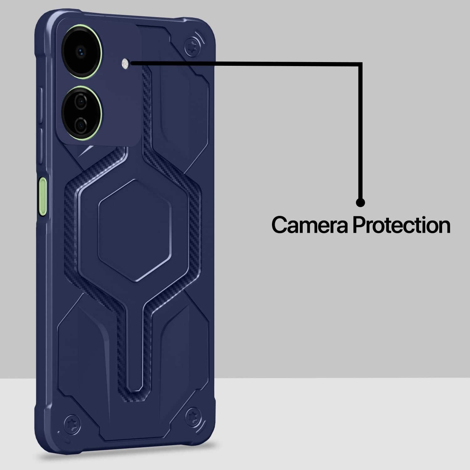 Pikkme Redmi 13C 4G/Poco C65 Hybrid blue phone cover – photo 3
