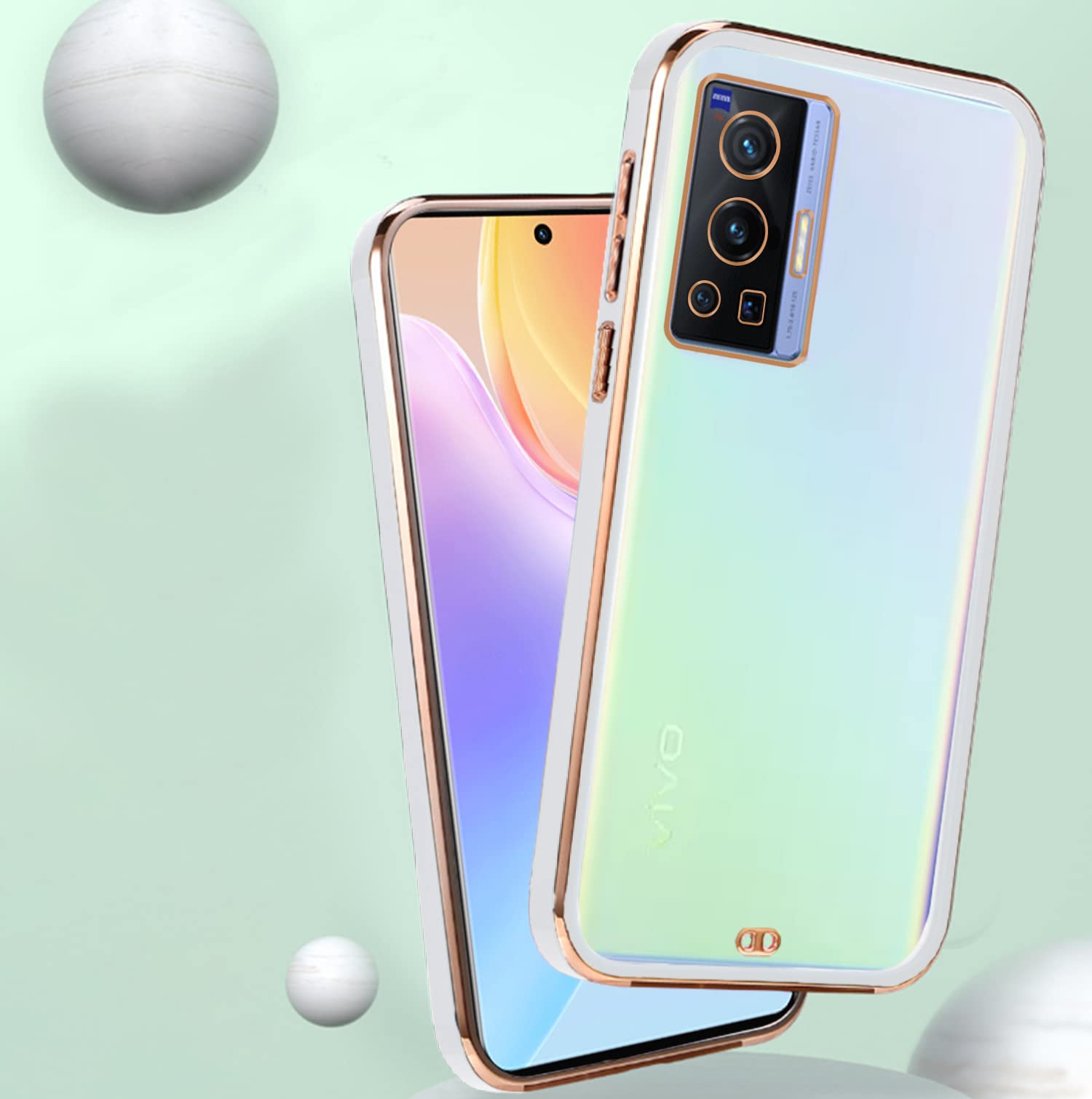 Pikkme white Chrome mobile cover for Vivo X70 Pro – photo 4