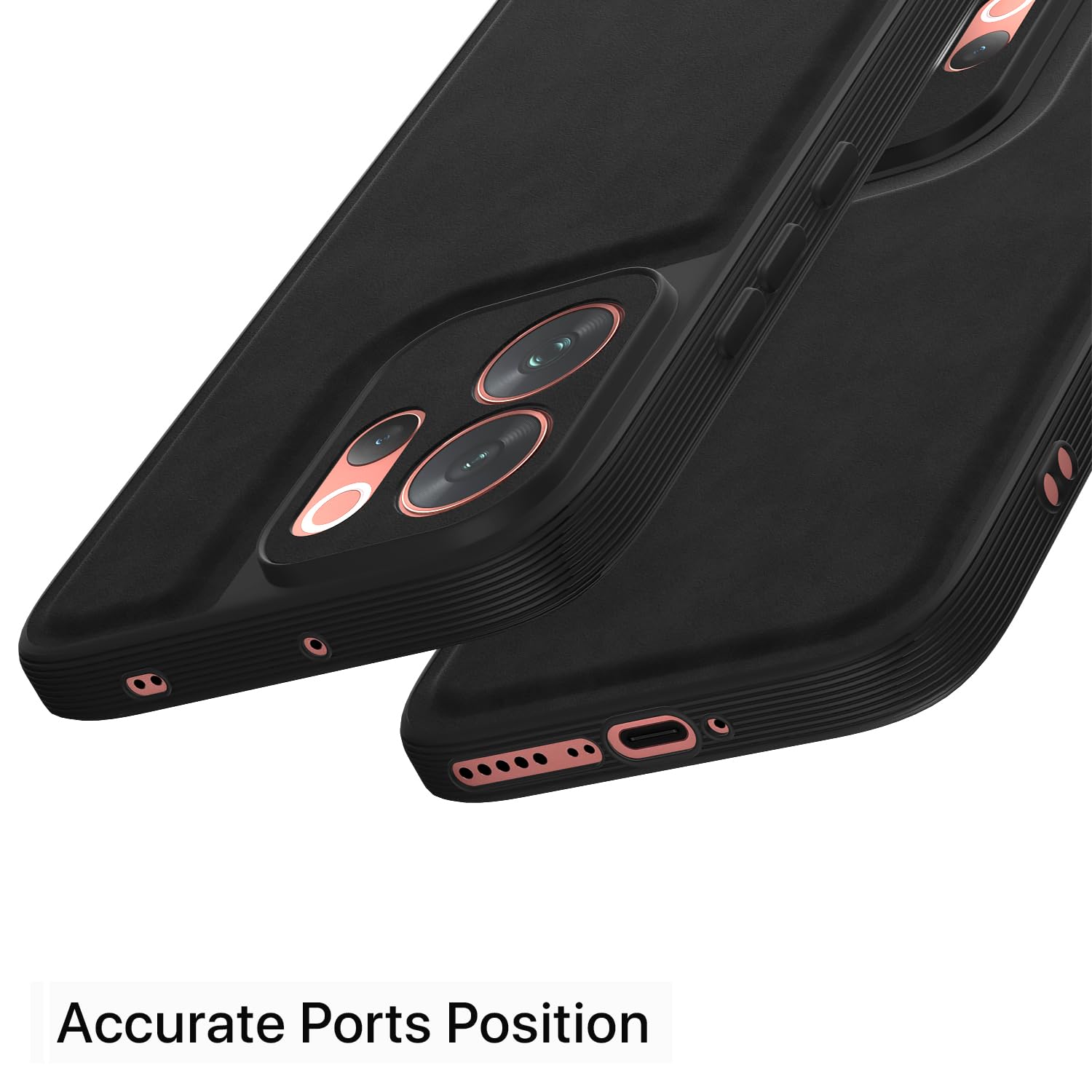 Black Leather mobile cover for Vivo V70 5G – Pikkme – photo 4