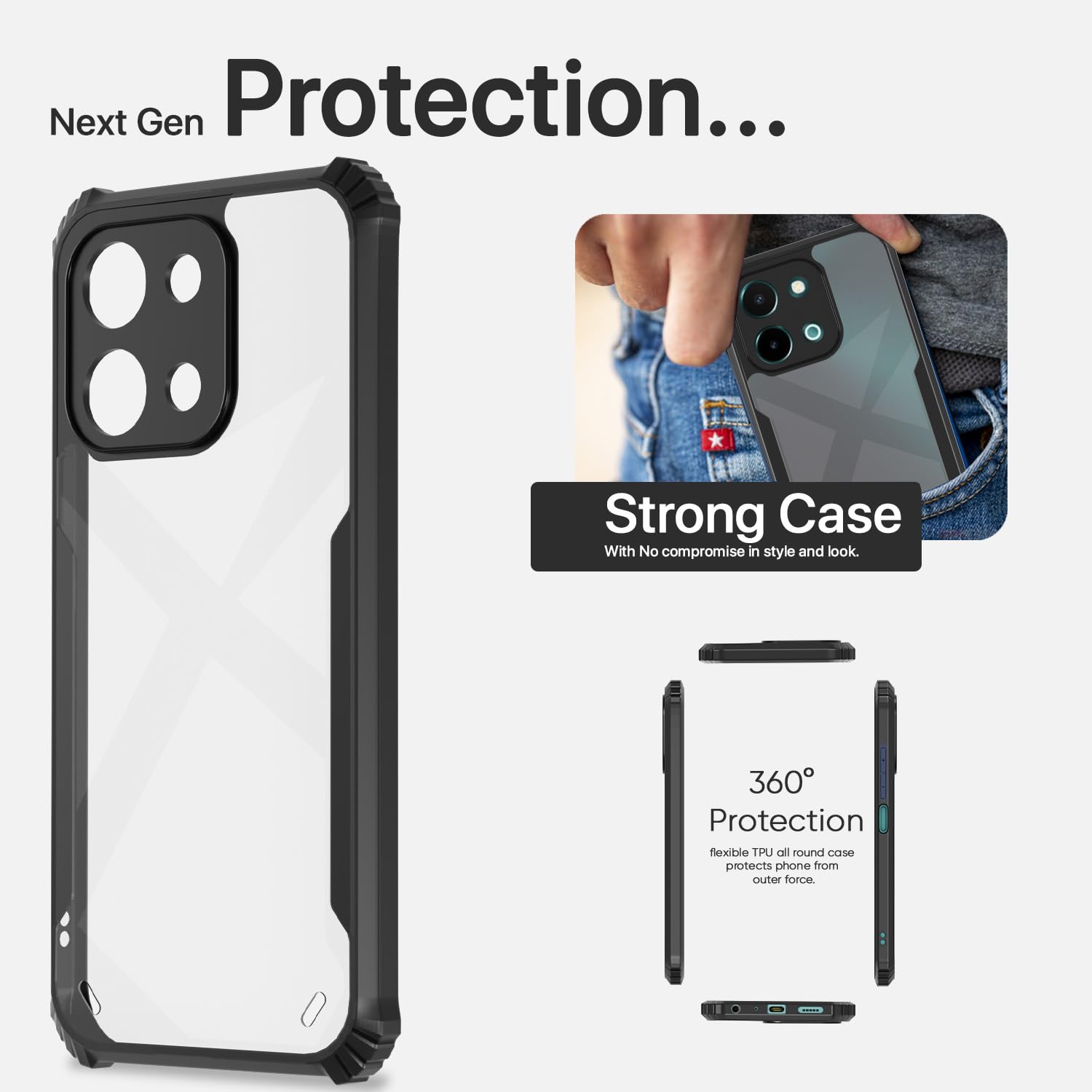 Pikkme Vivo Y28 4G black back cover – photo 6