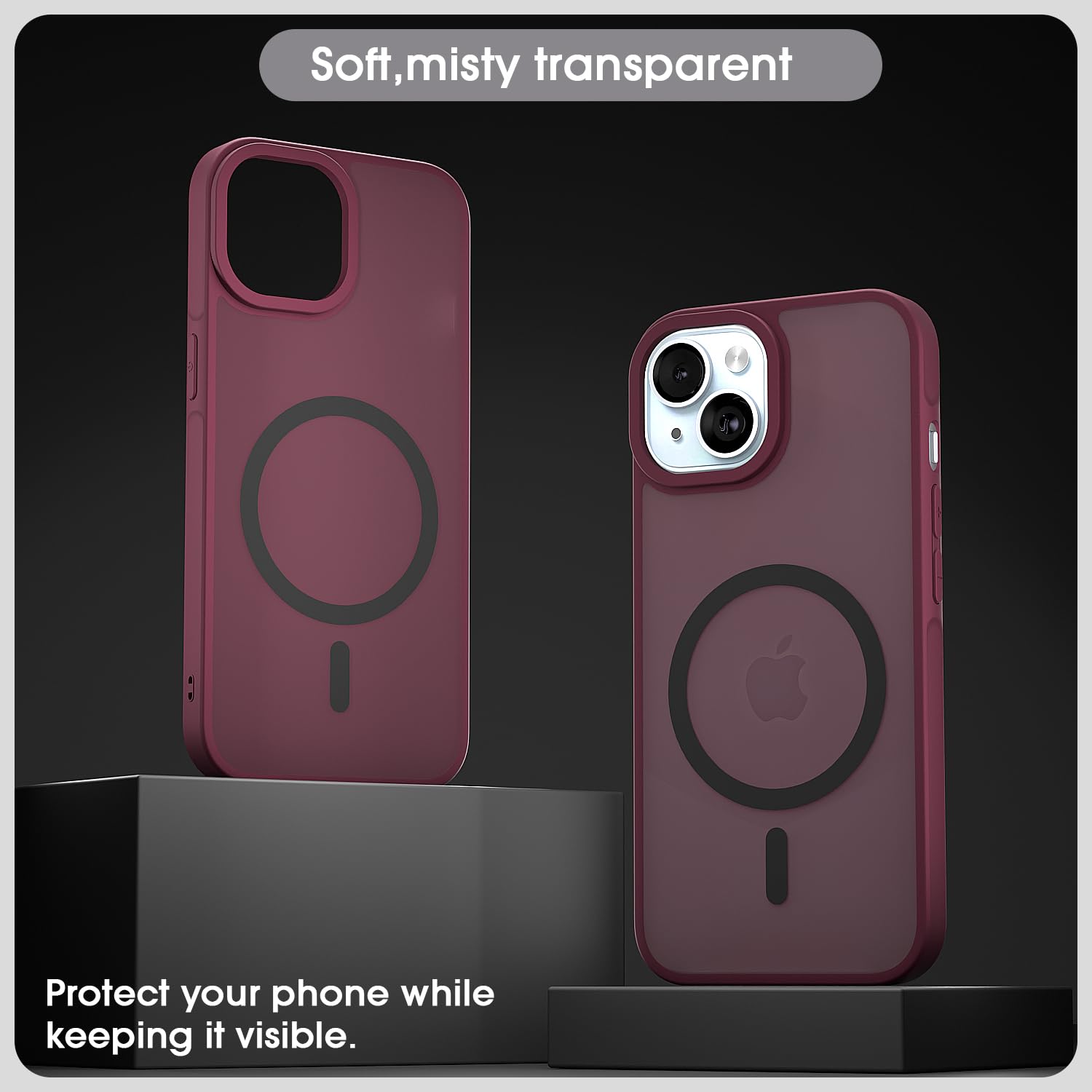 iPhone 13 back cover in cherry by Pikkme – photo 3