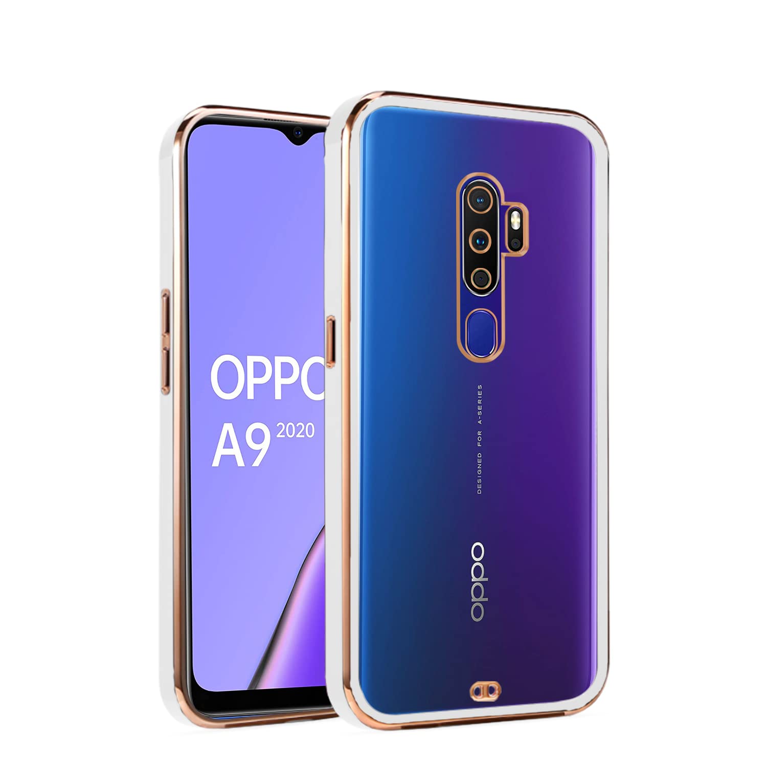 White mobile cover for Oppo A5 2020/A9 2020 – Pikkme