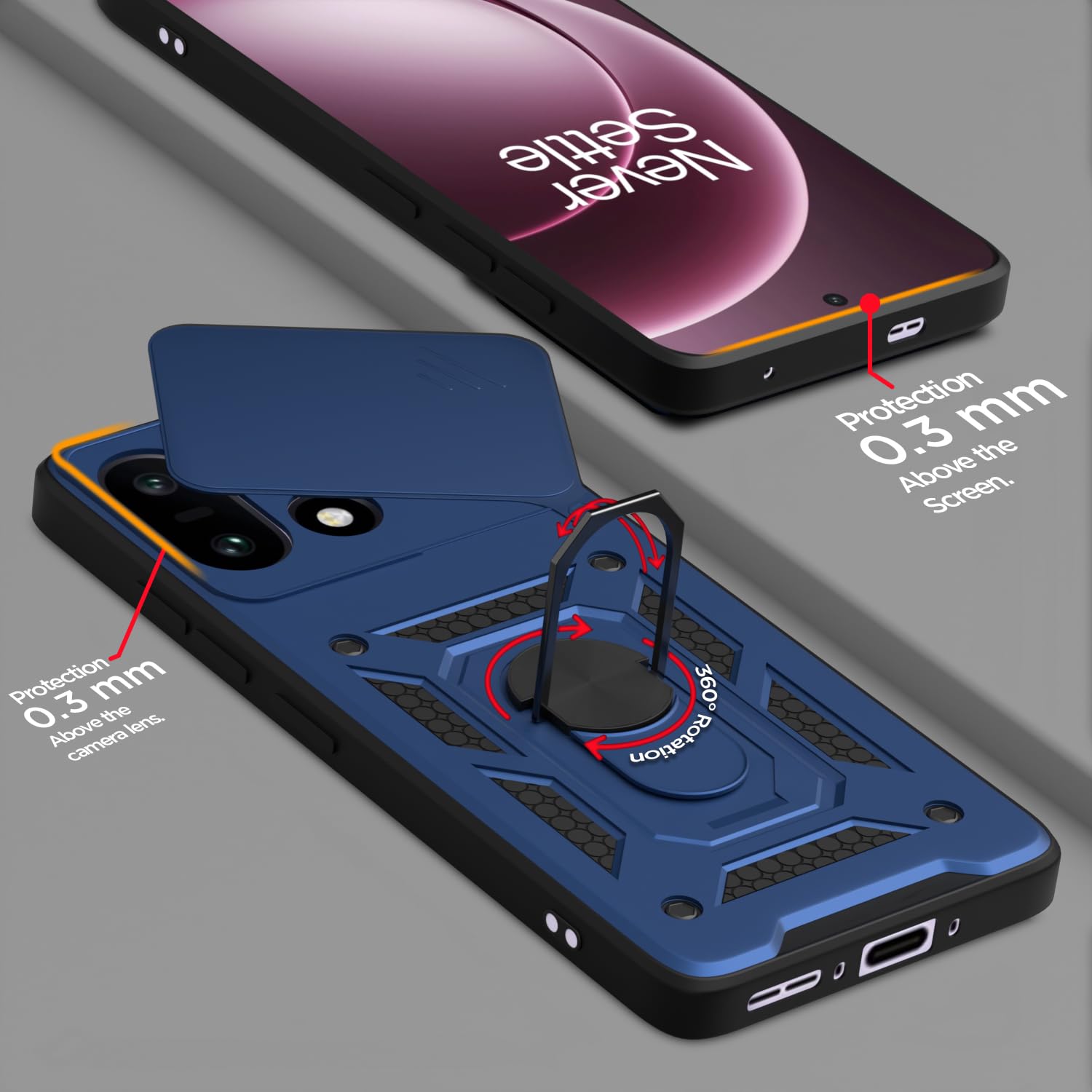 Pikkme blue mobile back cover for OnePlus 15 5G/360 – photo 4
