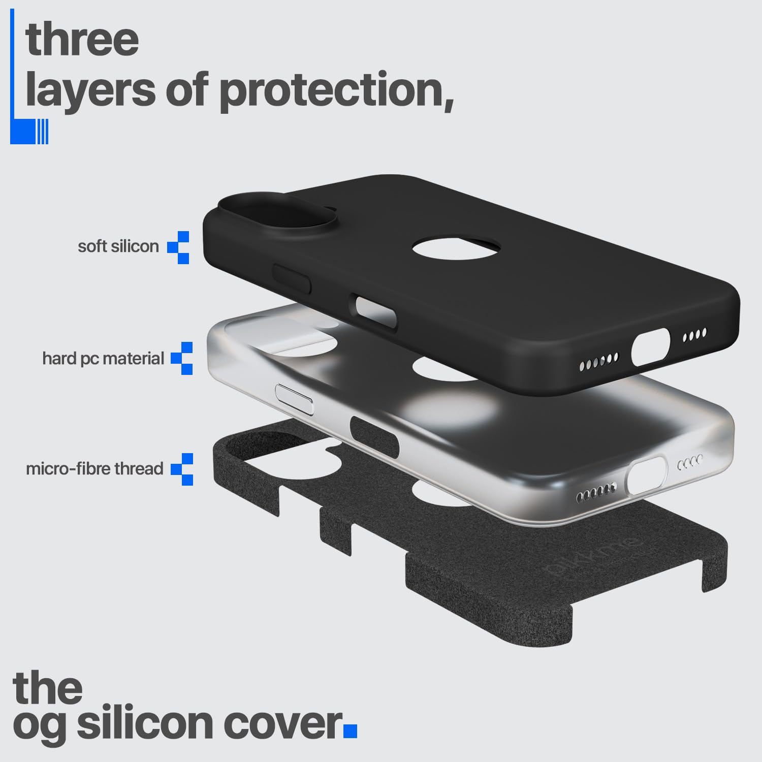 Pikkme iPhone 16 Plus Super Soft Silicone Back Cover (Black)