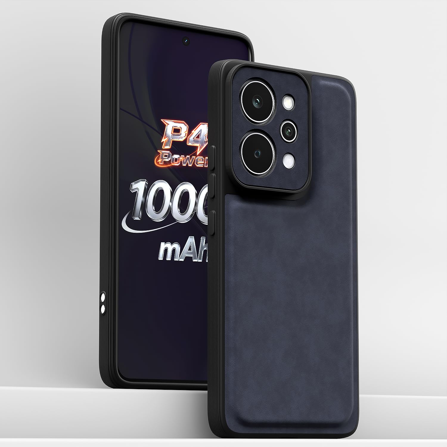 Blue Leather mobile back cover for Realme P4 Power 5G – Pikkme – photo 2