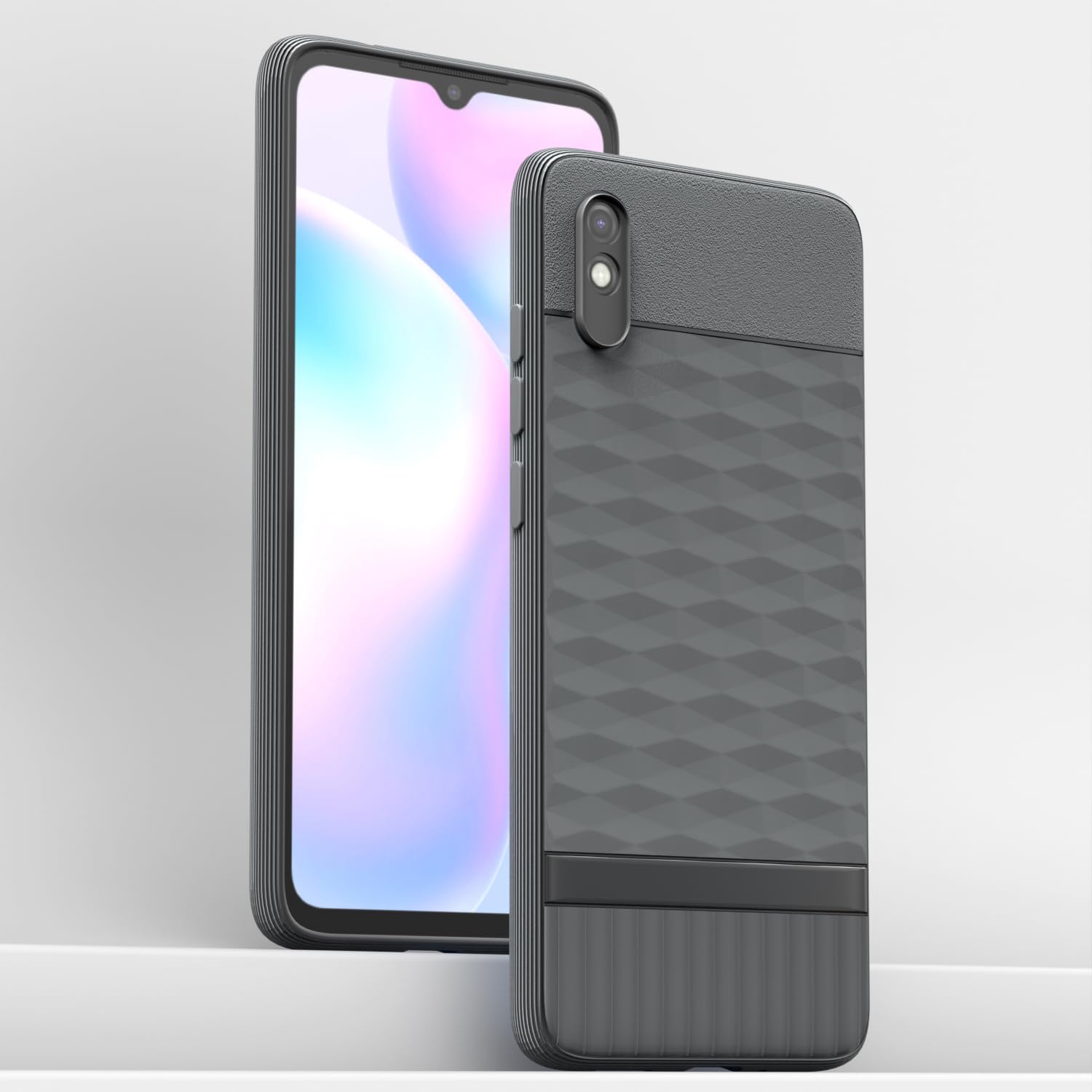 Pikkme Redmi 9A / 9i / 9A Sport Gencase Back Cover (Grey)