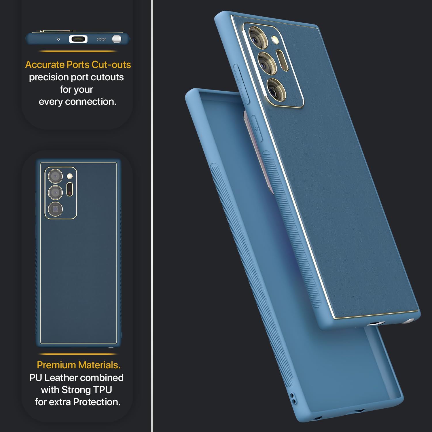 Pikkme Samsung Note 20 Ultra 5G Chrome blue mobile back cover – photo 3