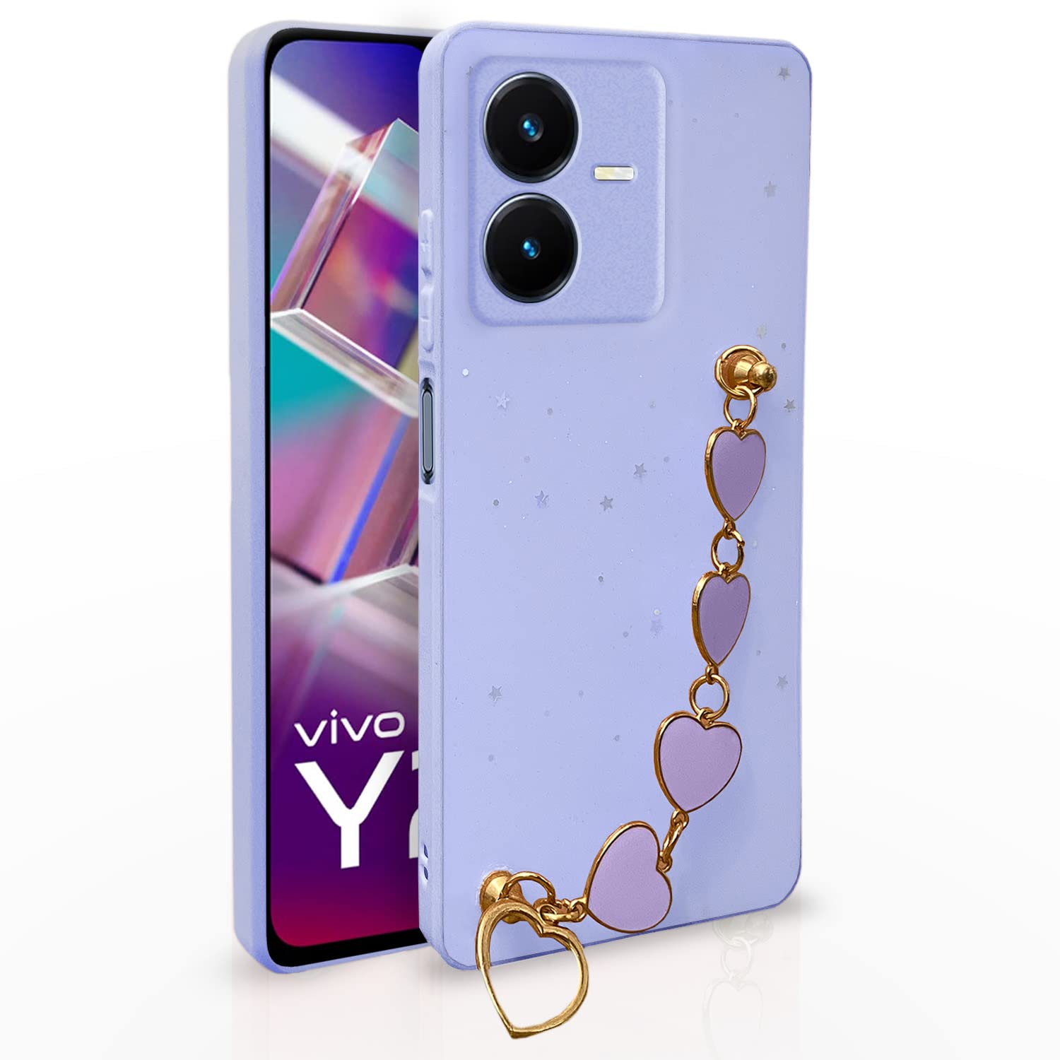 Purple back cover for Vivo Y22 – Pikkme