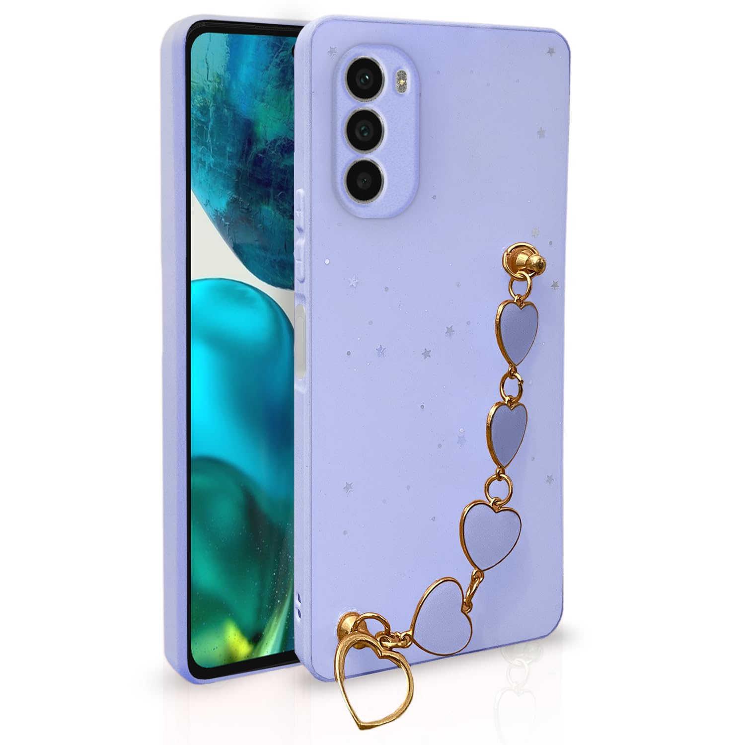 Pikkme Motorola Moto G52 / G82 5G Chain Back Cover (Pink)