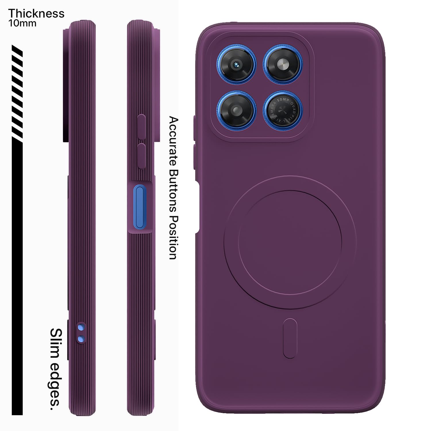 Pikkme purple phone cover for Moto G37 Power 5G – photo 3