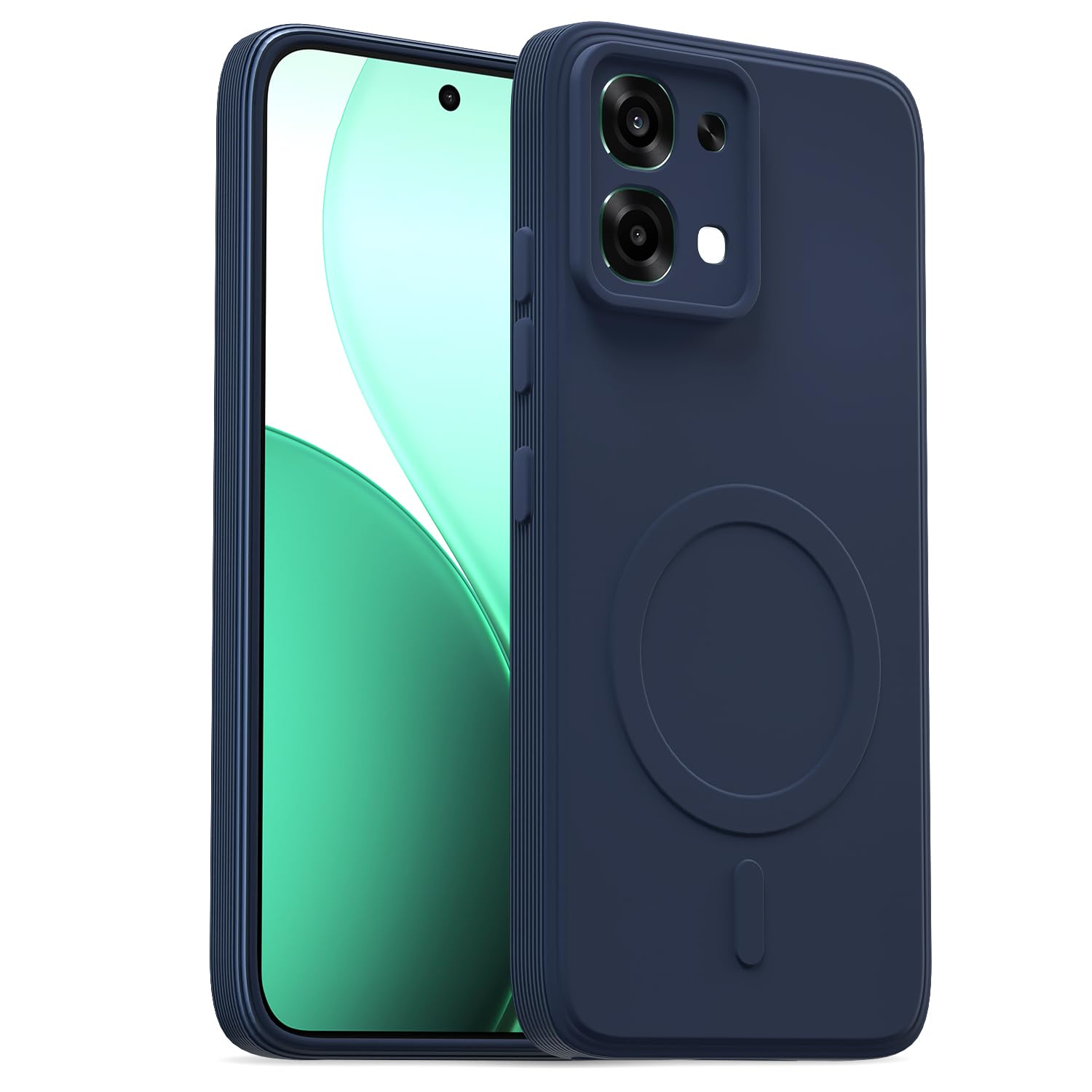 Blue MagSafe mobile back cover for Oppo F31/F33 5G – Pikkme