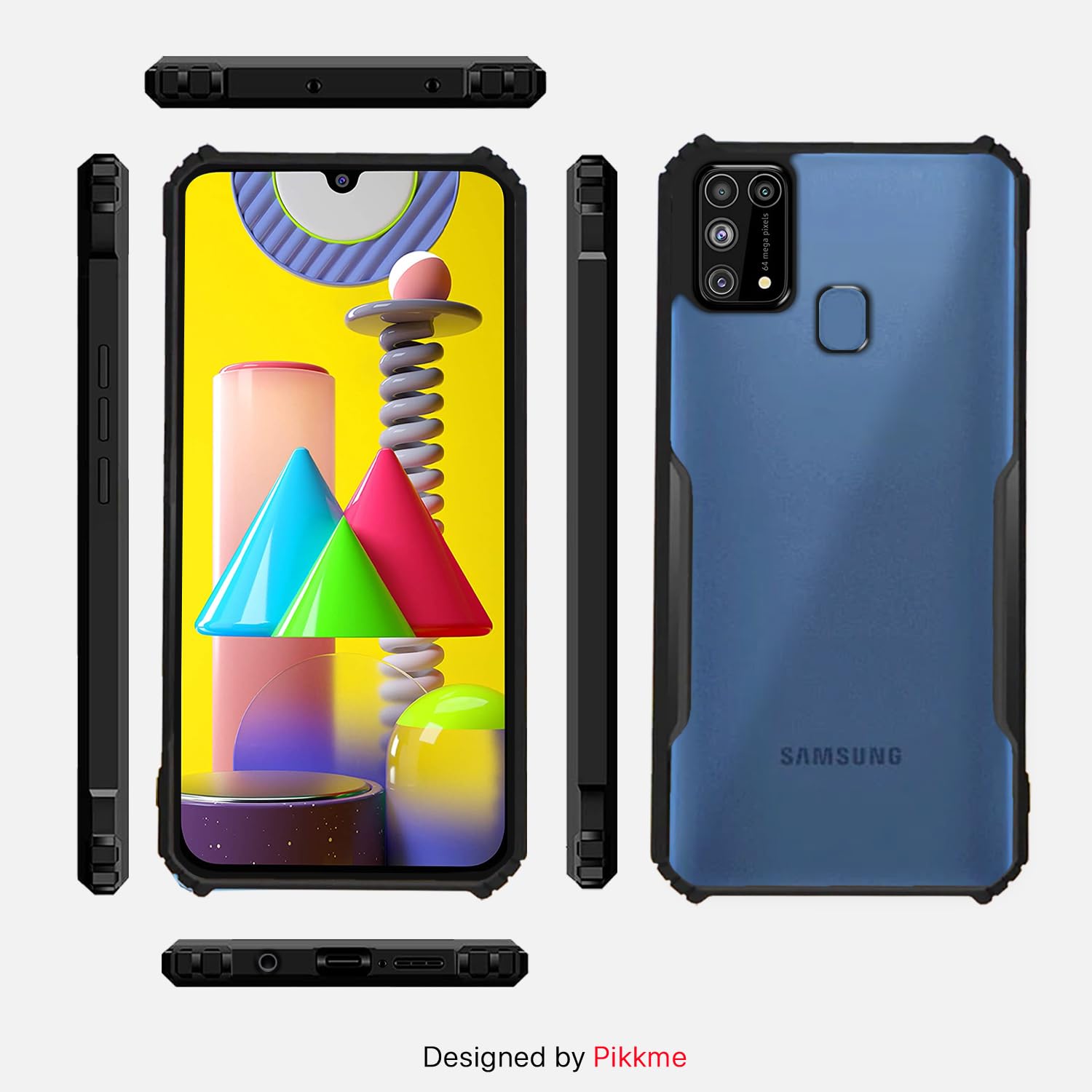 Pikkme Samsung Galaxy M31/M31 Prime/F41 Eagle Back Cover (Black)