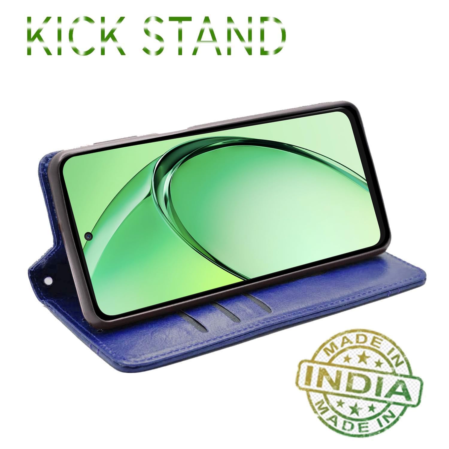 Pikkme blue mobile flip cover for Oppo K12x 5G – photo 4