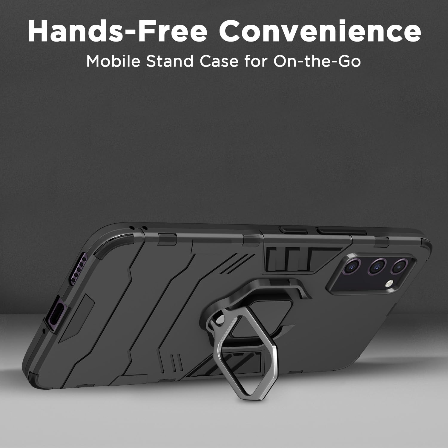 Pikkme Samsung Galaxy S20 Fe 5G D5 Tough Armor Back Cover | Black