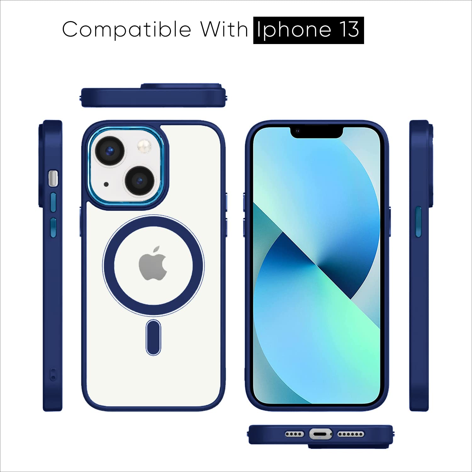Pikkme iPhone 13 Magsafe Back Cover (Blue)