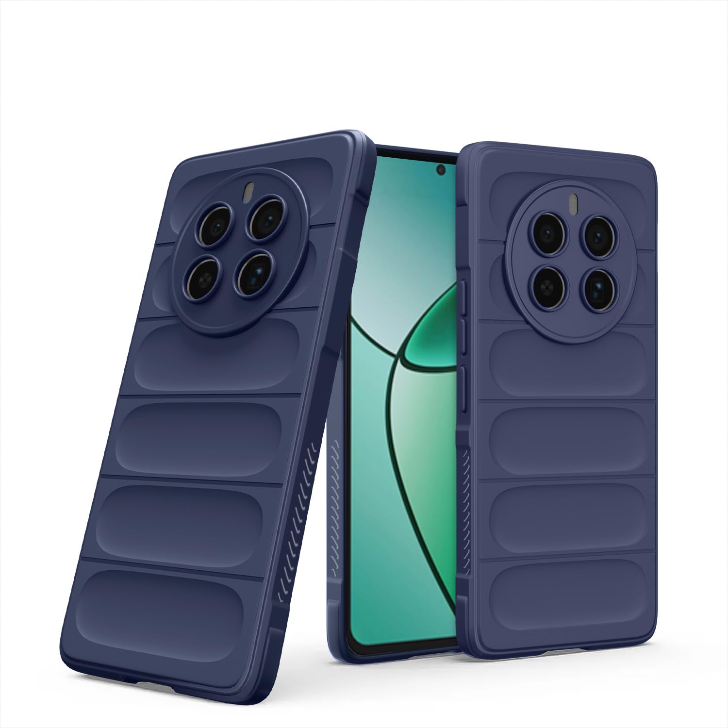 Realme 12 Plus/P1/Narzo 70/70 Pro 5G Liquid Silicone back cover in blue by Pikkme