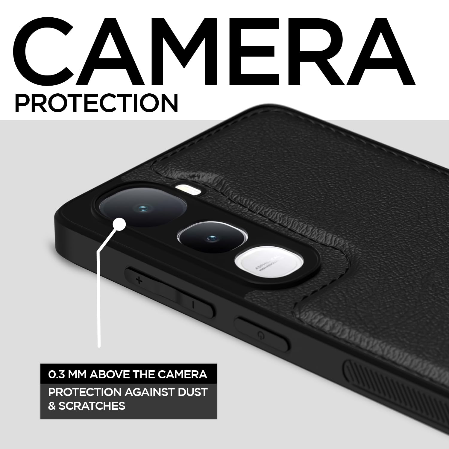 Black back cover for Vivo Y400 5G – Pikkme – photo 3