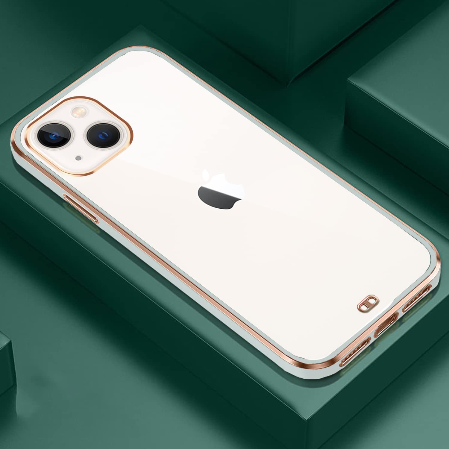 Pikkme iPhone 13 Chrome Back Cover (White)