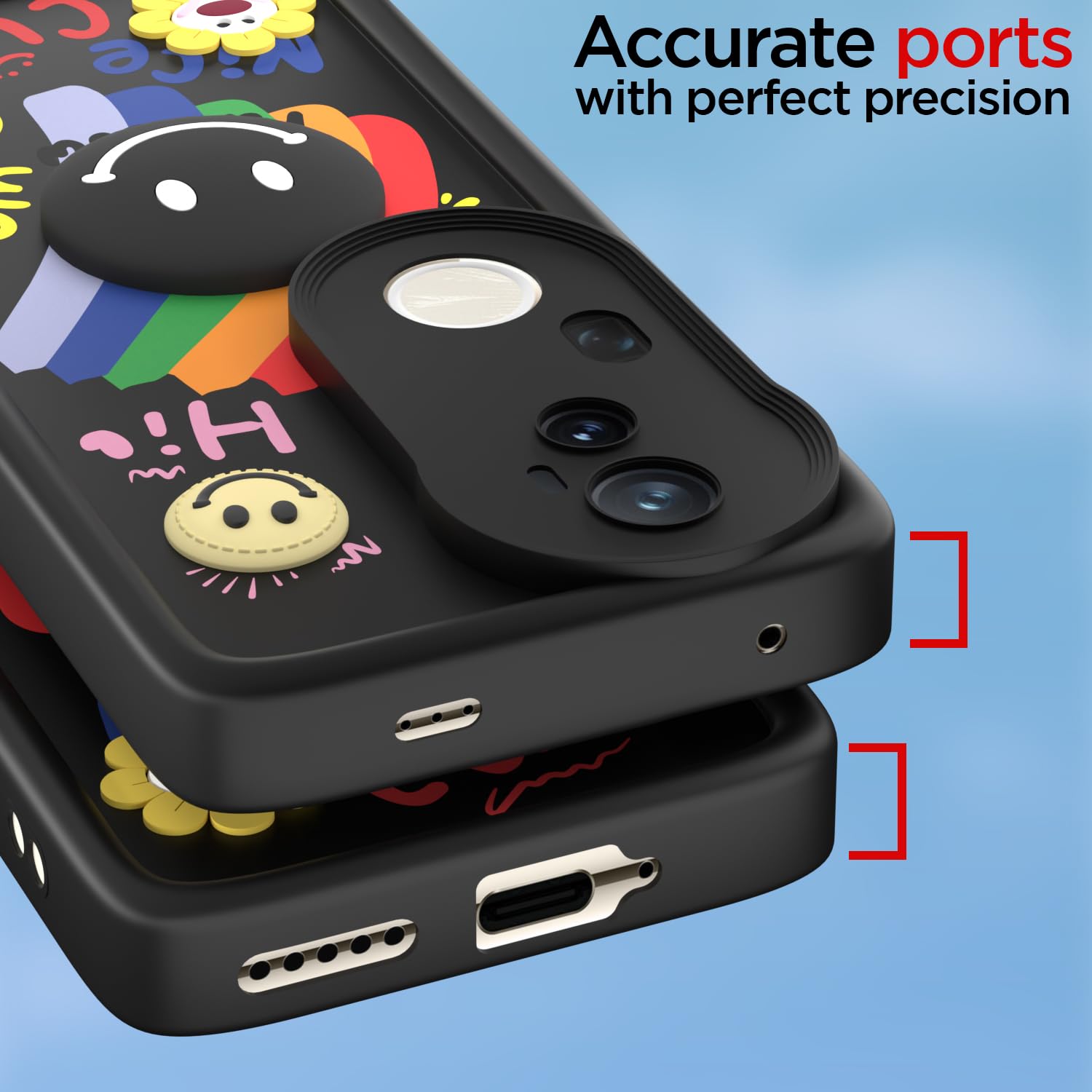 Black back cover for Vivo T4 Ultra 5G – Pikkme – photo 4
