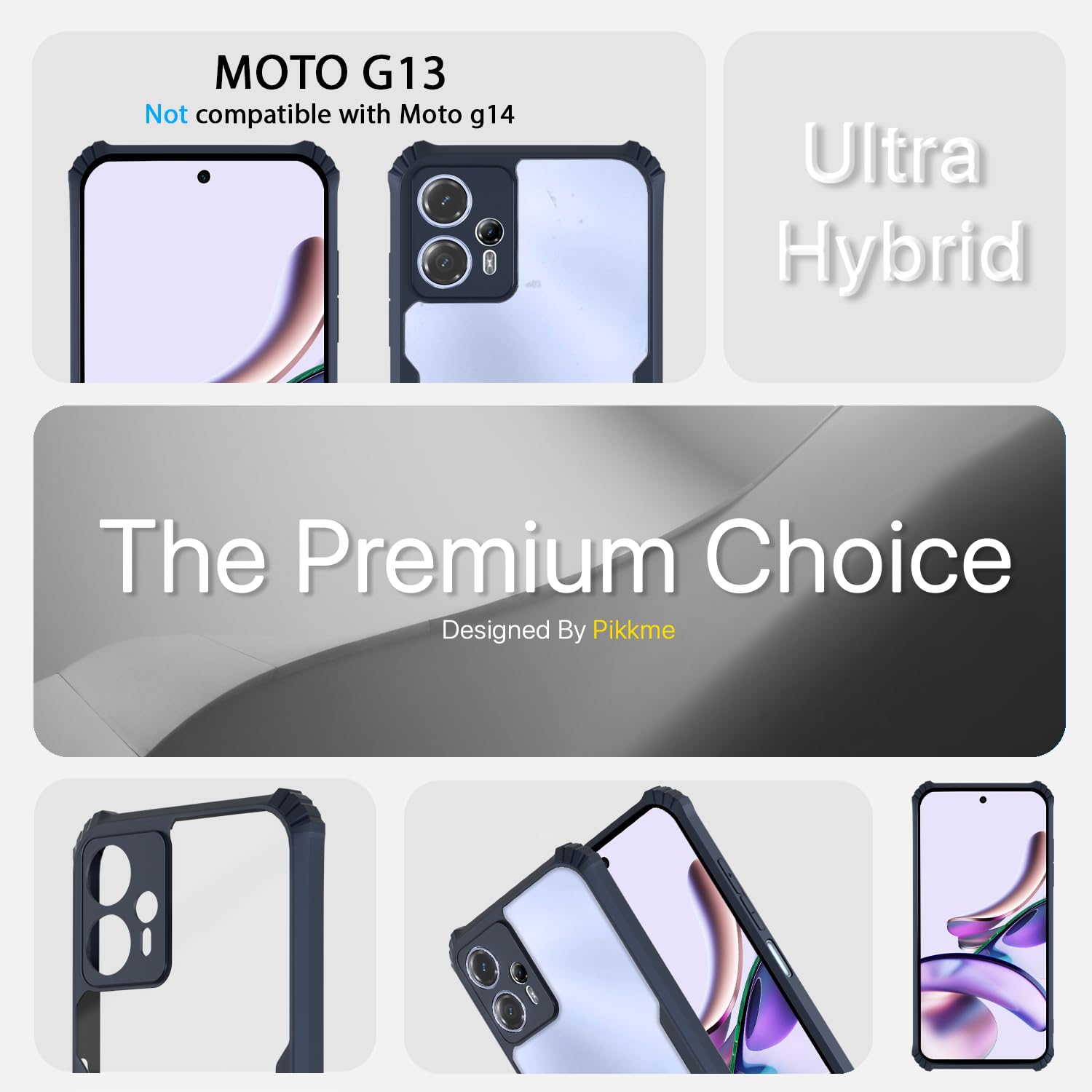 Pikkme blue phone cover for Moto G23 – photo 3