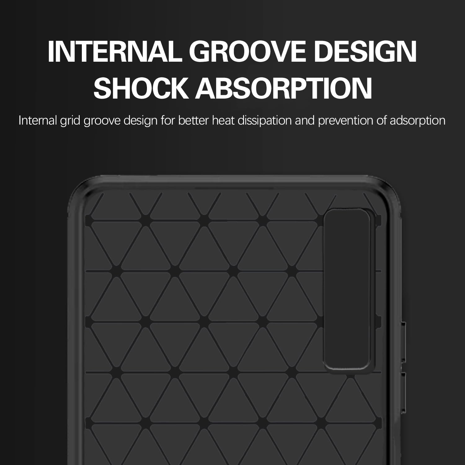 Pikkme black mobile back cover for Samsung A7 2018 – photo 5