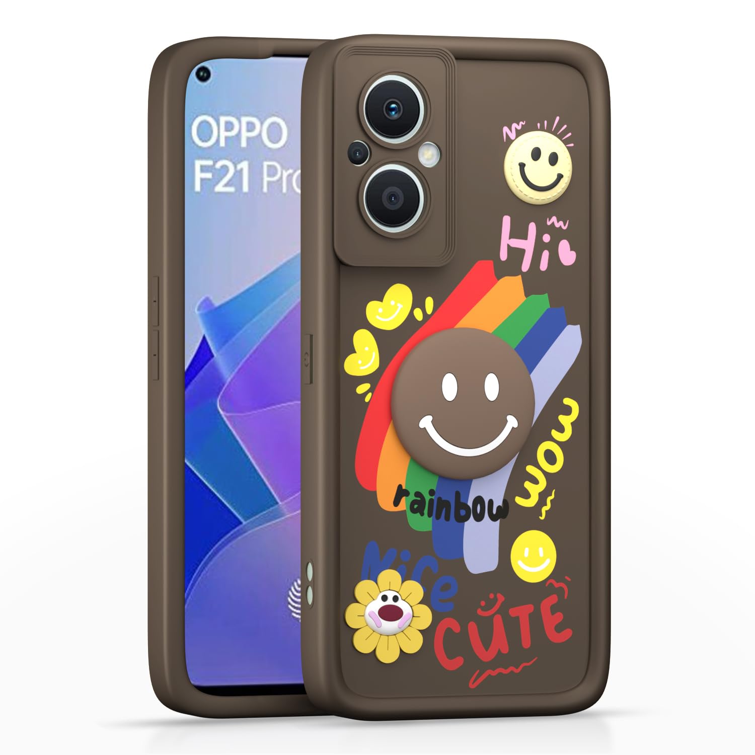 Pikkme Oppo F21 Pro/F21s Pro 5G brown phone cover