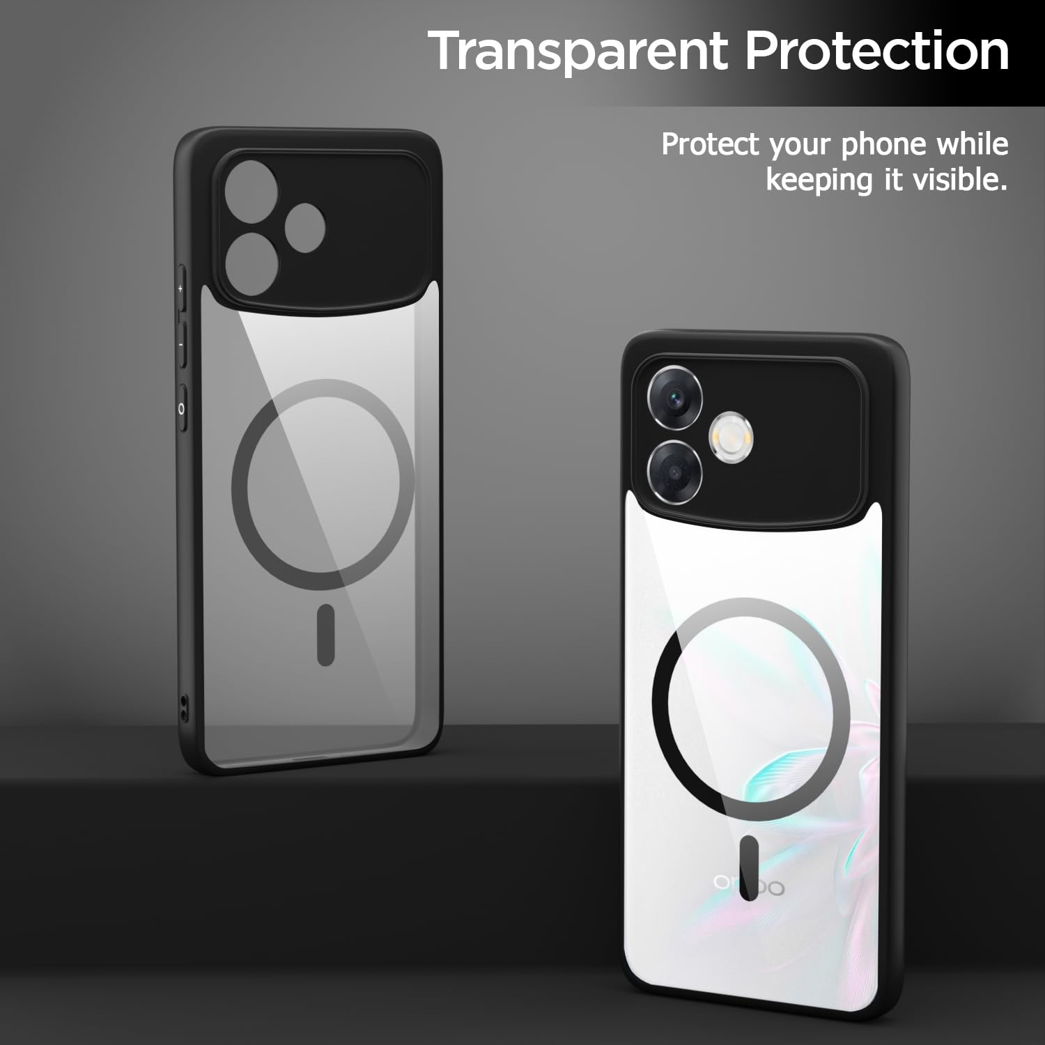 Pikkme Oppo F33 Pro 5G MagSafe black mag-safe mobile cover – photo 3