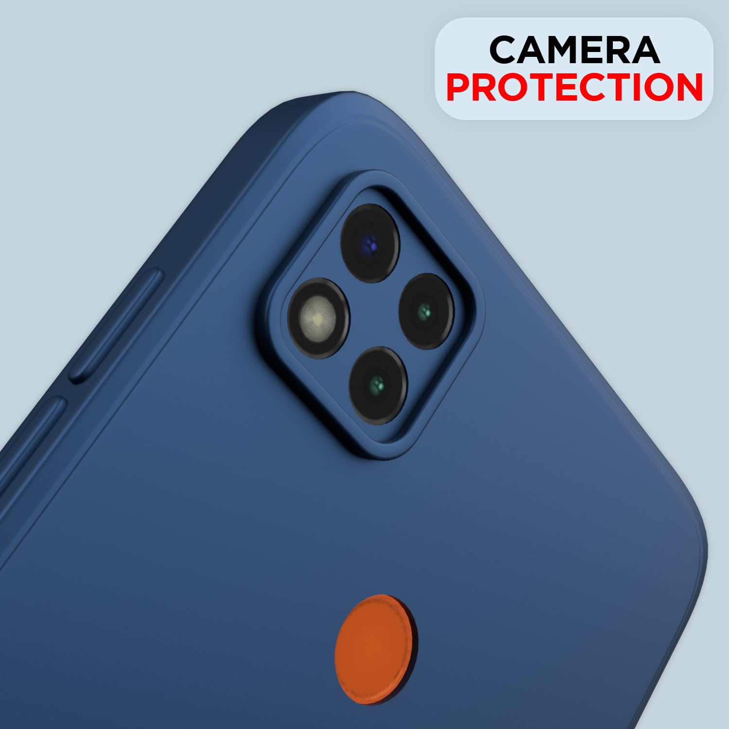 Pikkme Mi Redmi 10A / Redmi 9 / Redmi 9C / 9 Activ/Poco C31 Liquid Silicone Back Cover | Blue