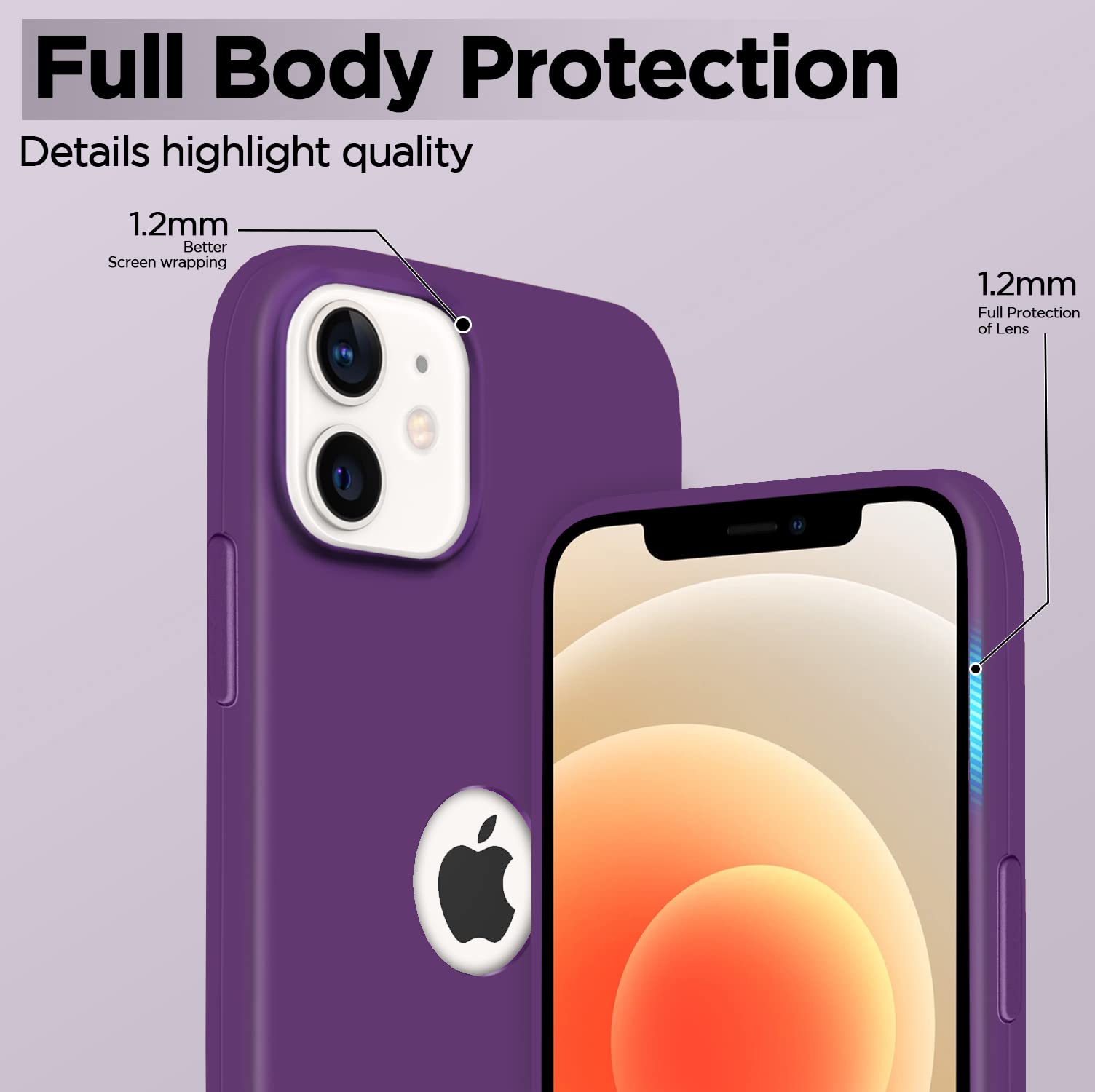 Pikkme iPhone 12 Mini Soft Silicone grape back cover – photo 5