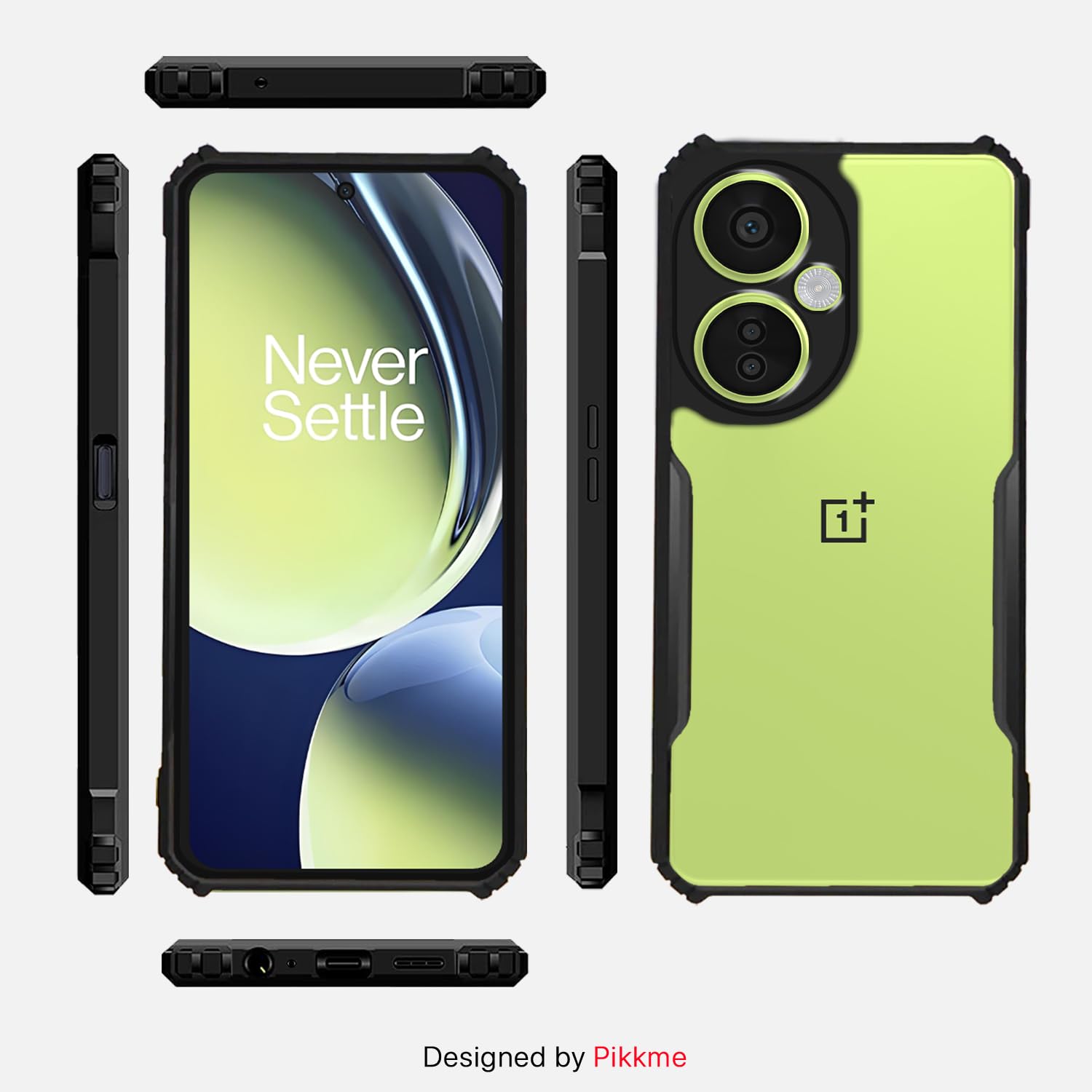 Pikkme OnePlus Nord Ce 3 Lite 5G Eagle Back Cover (Black)