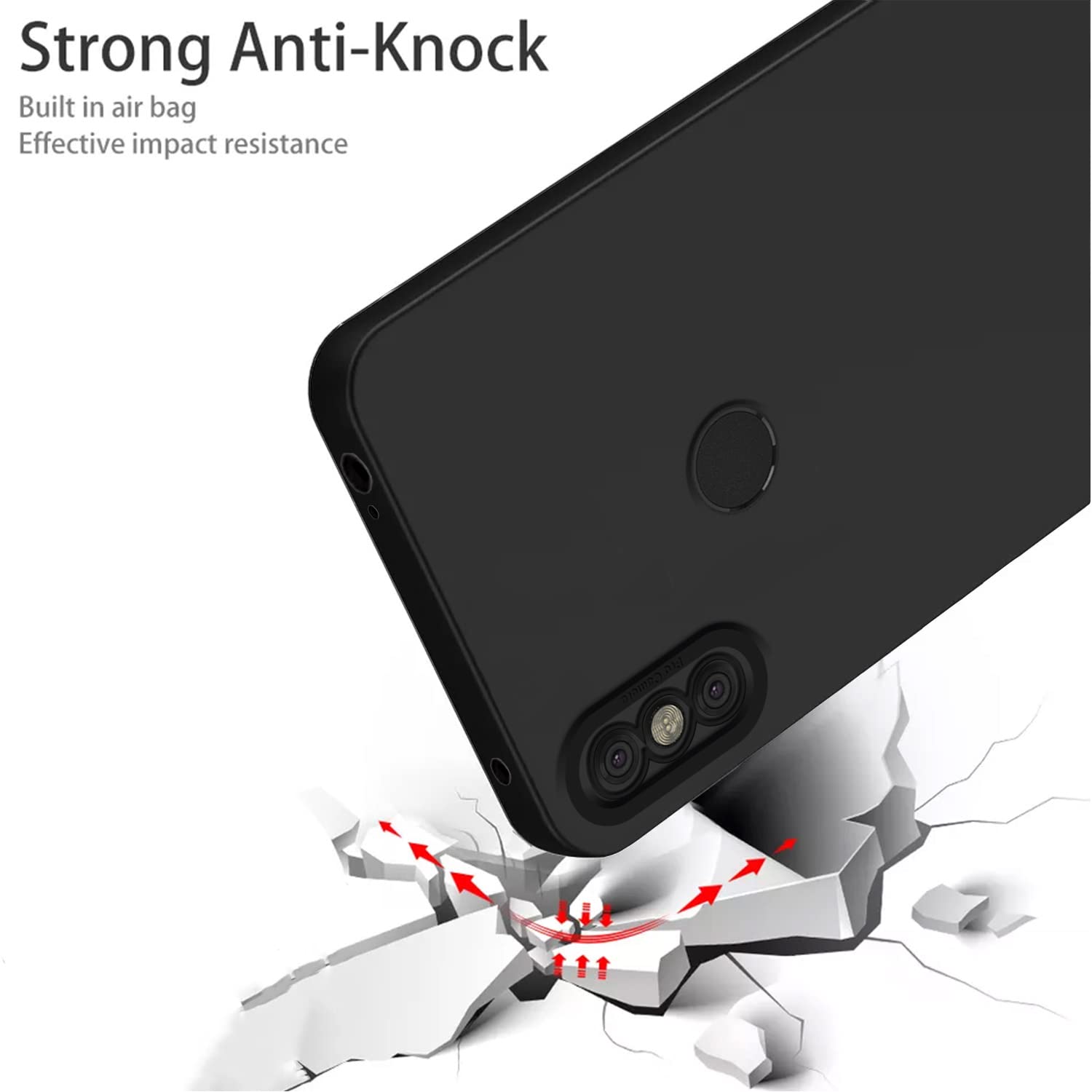 Pikkme Mi Redmi Note 6 Pro Liquid Silicone Back Cover | Black