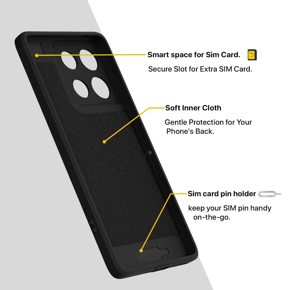 Pikkme black mobile back cover for Moto G86 Power 5G – photo 6