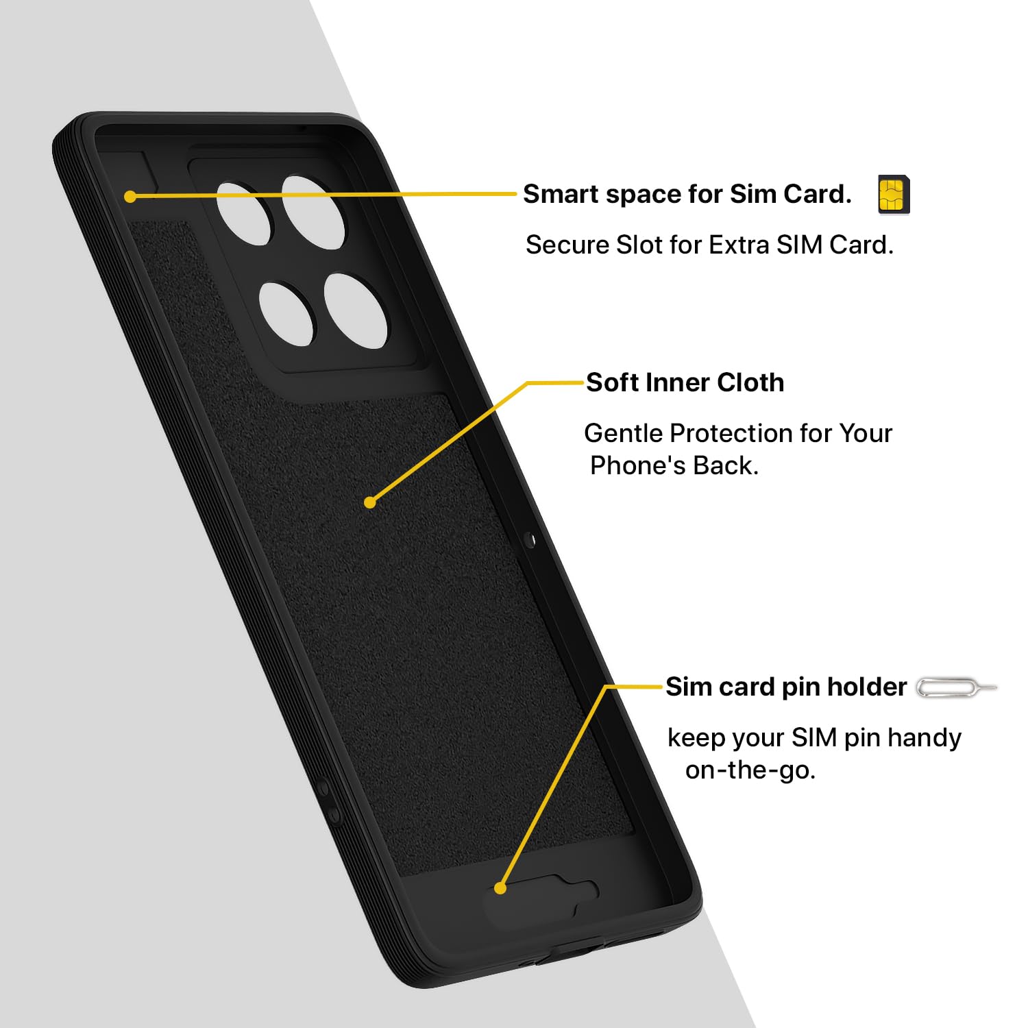 Pikkme black mobile back cover for Moto G86 Power 5G – photo 6