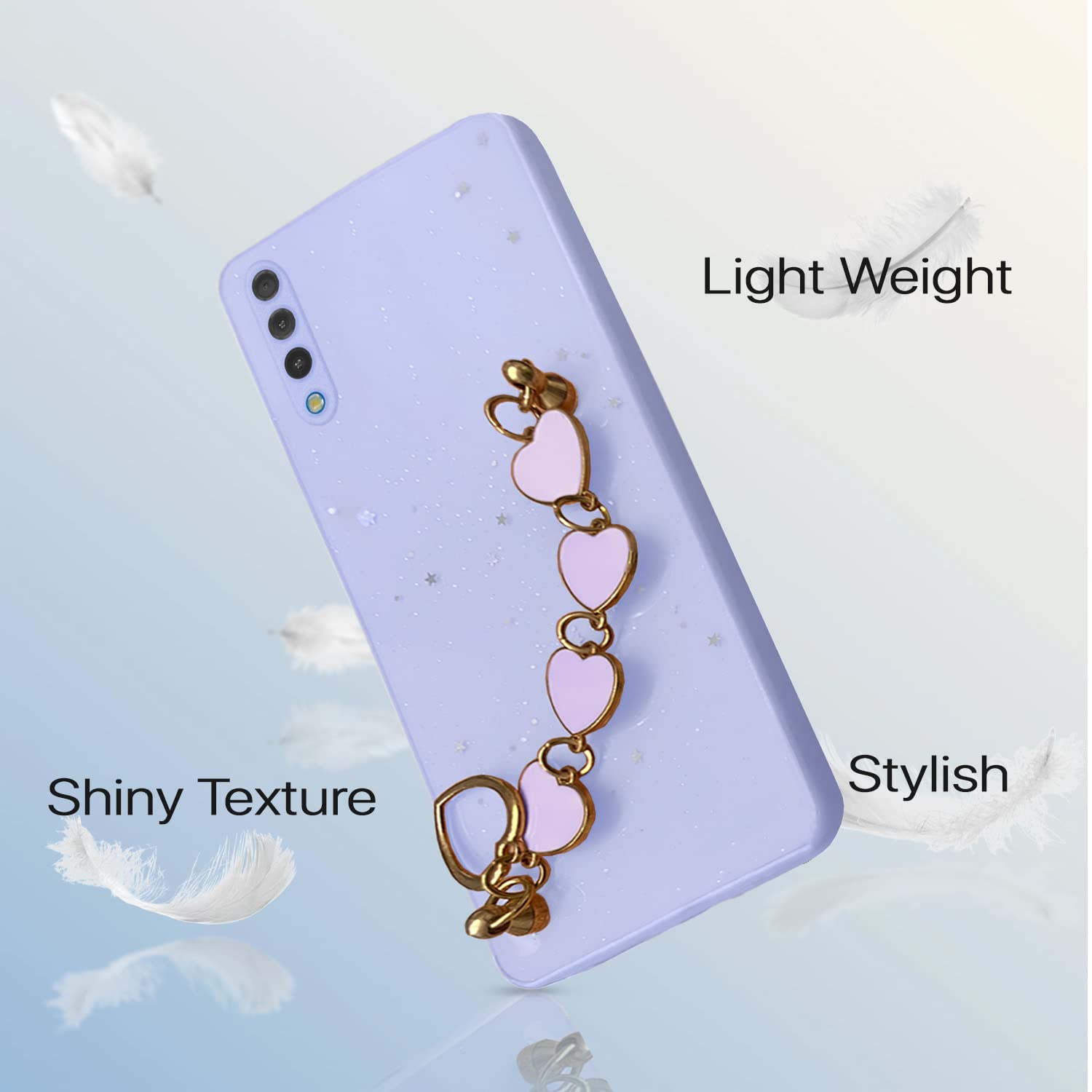 Pikkme Samsung Galaxy A50 / A50S / A30S Chain Back Cover (Purple)