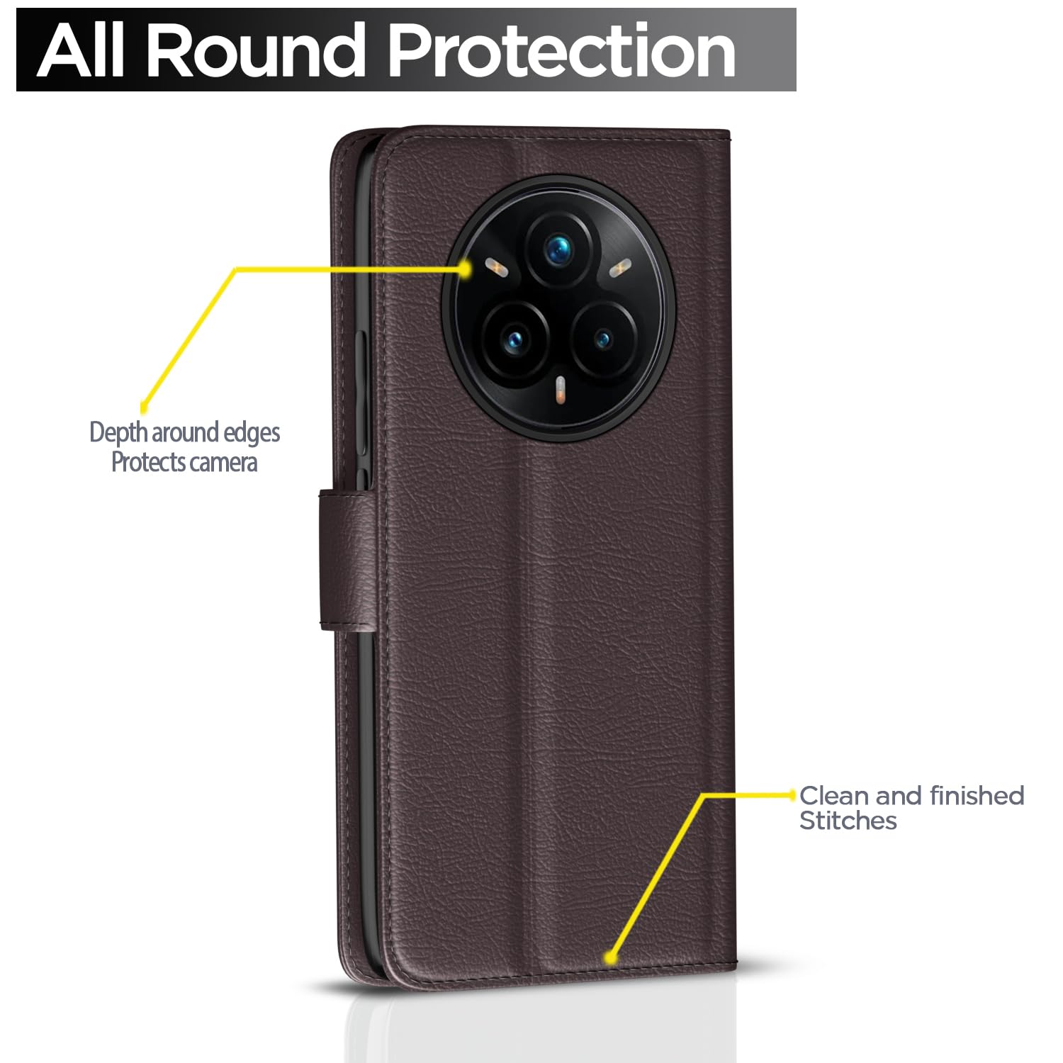 Pikkme coffee flip case for Realme 14 Pro Plus 5G – photo 4