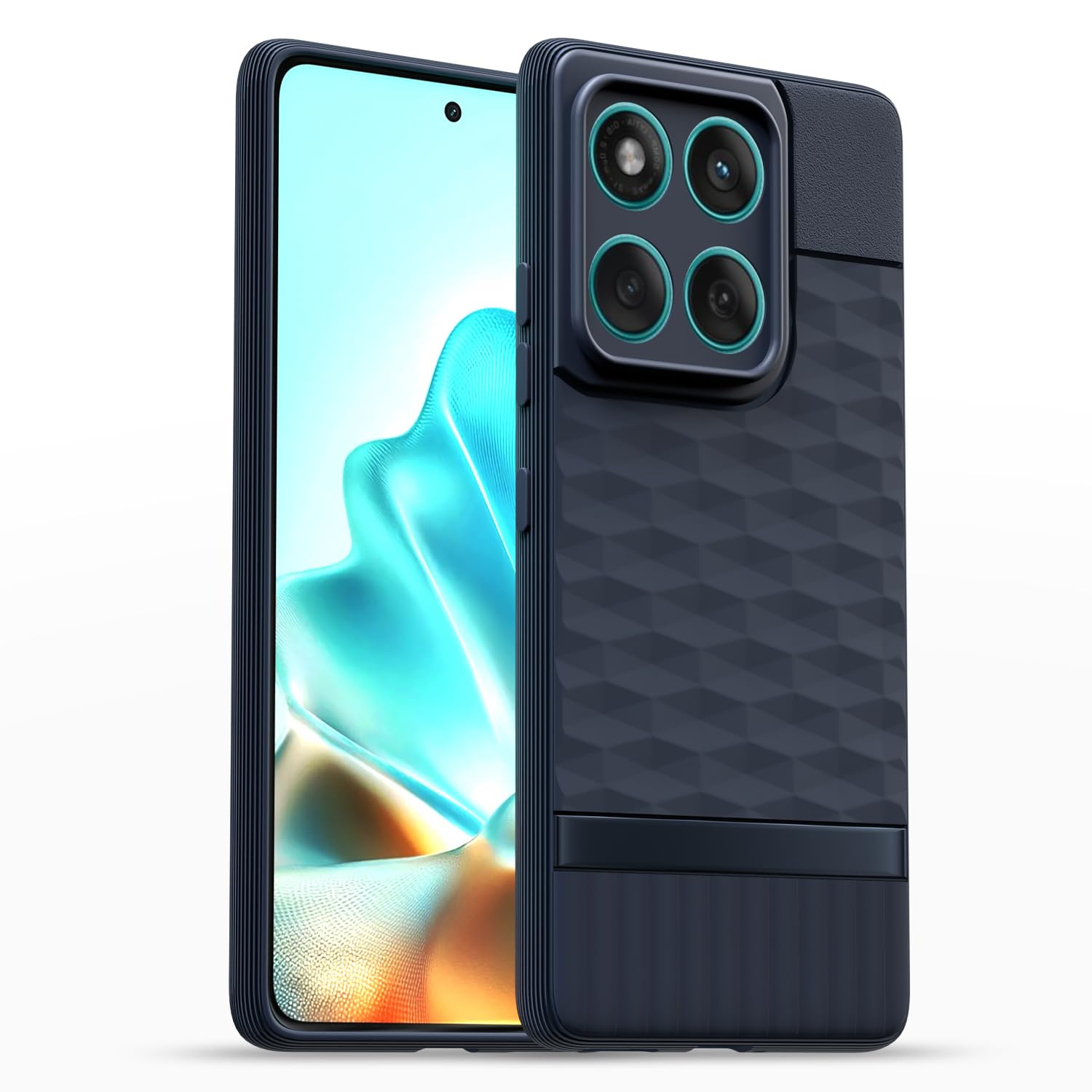 Pikkme blue back cover for Moto Edge 60/Edge 60 Fusion 5G