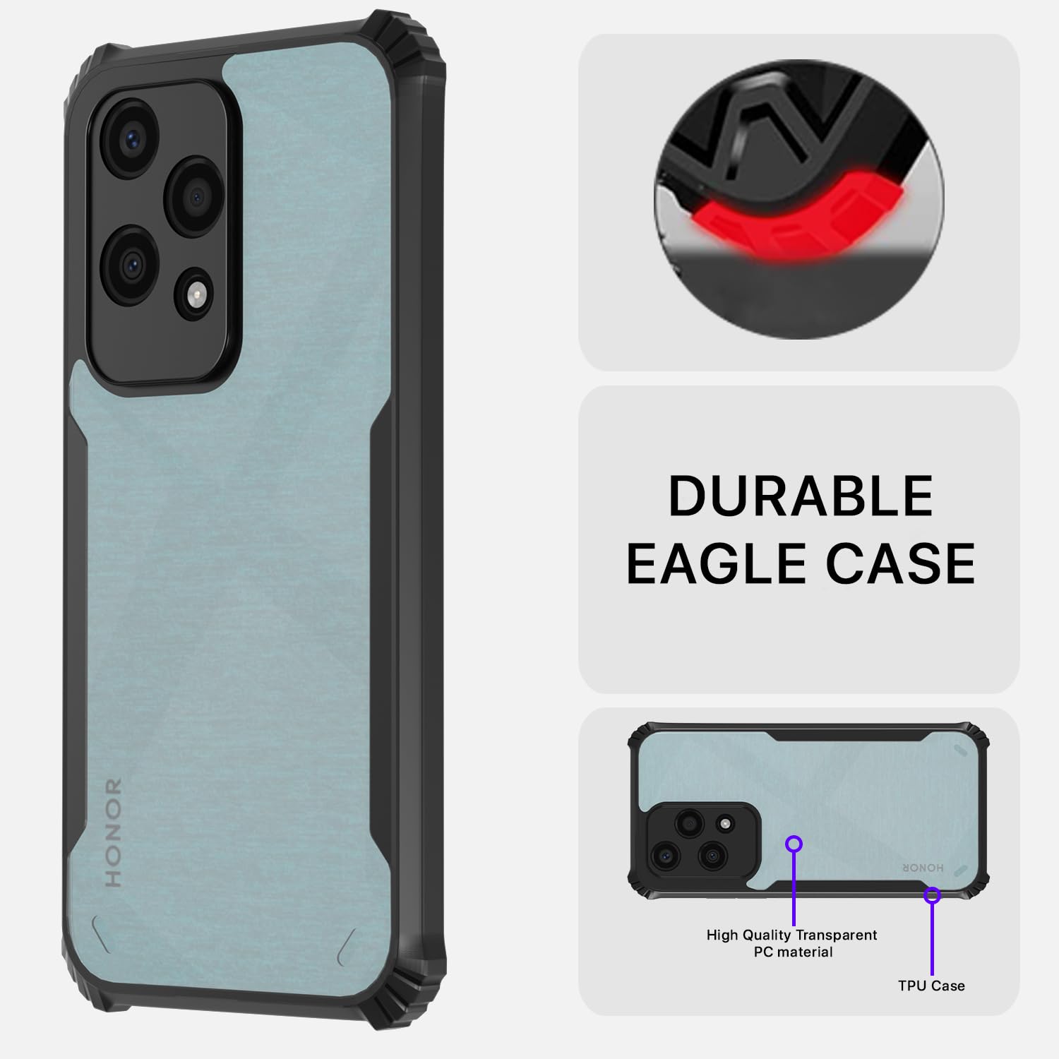 Pikkme black Eagle mobile cover for Honor 200 Lite 5G – photo 5