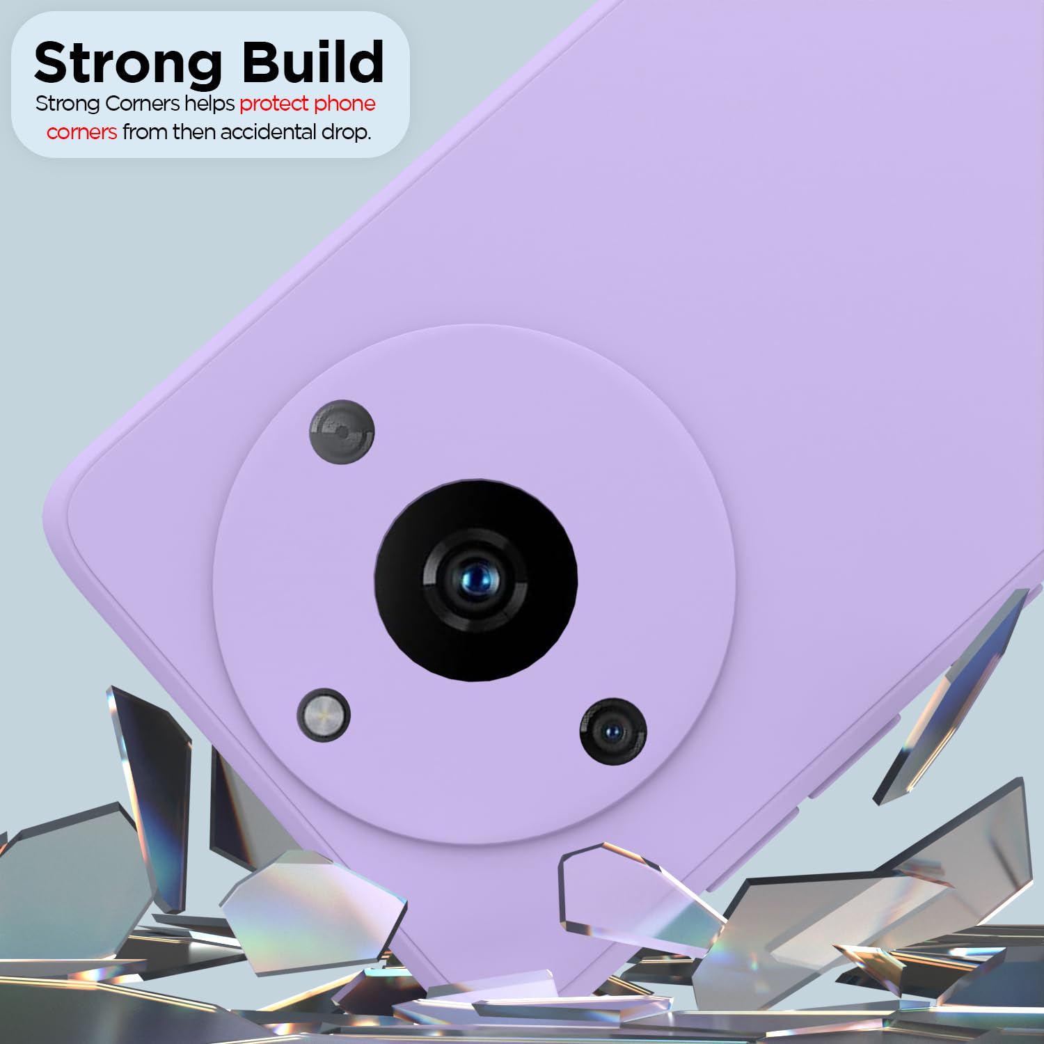 Pikkme Realme Narzo 60 5G Soft Matte Silicone Shockproof Case (Purple)