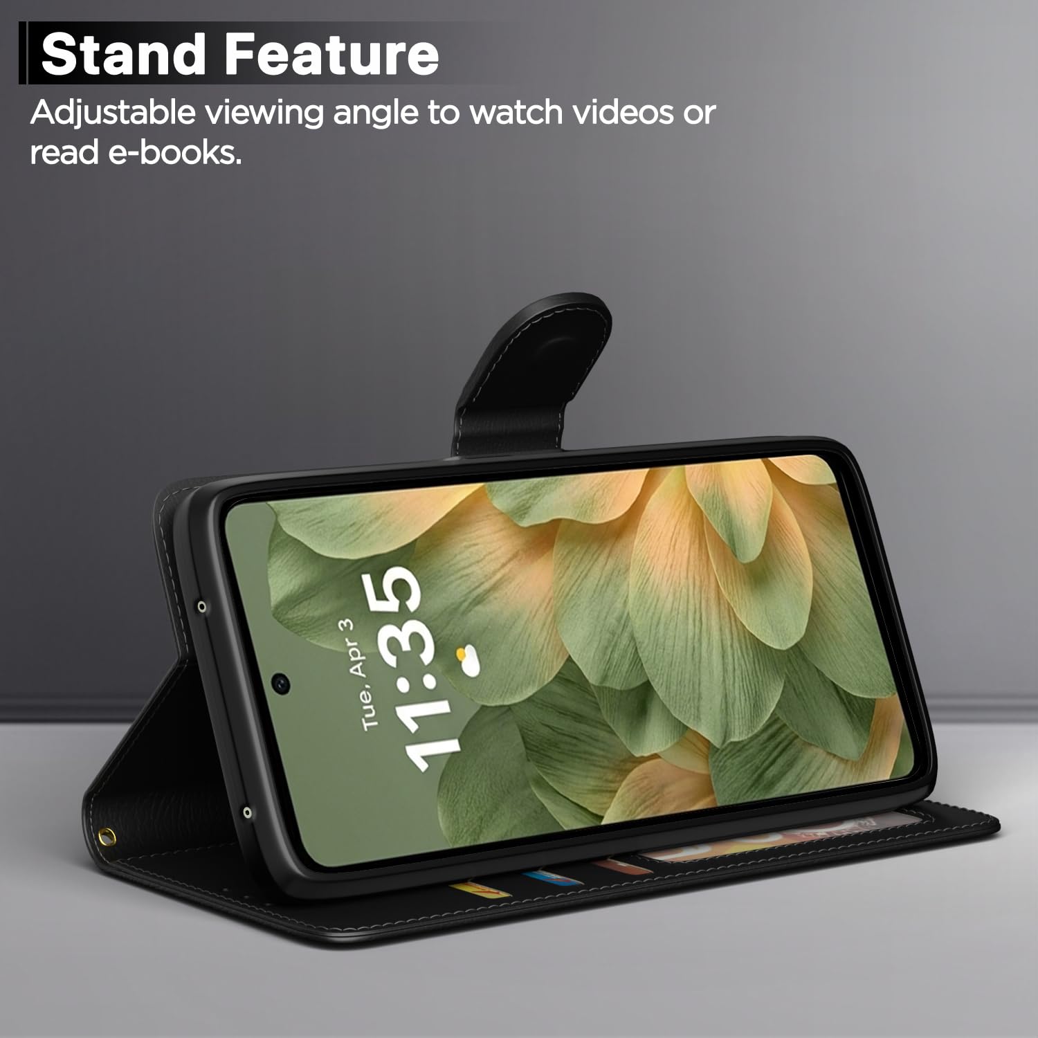 Pikkme black flip case for Moto Edge 70 Pro 5G – photo 3