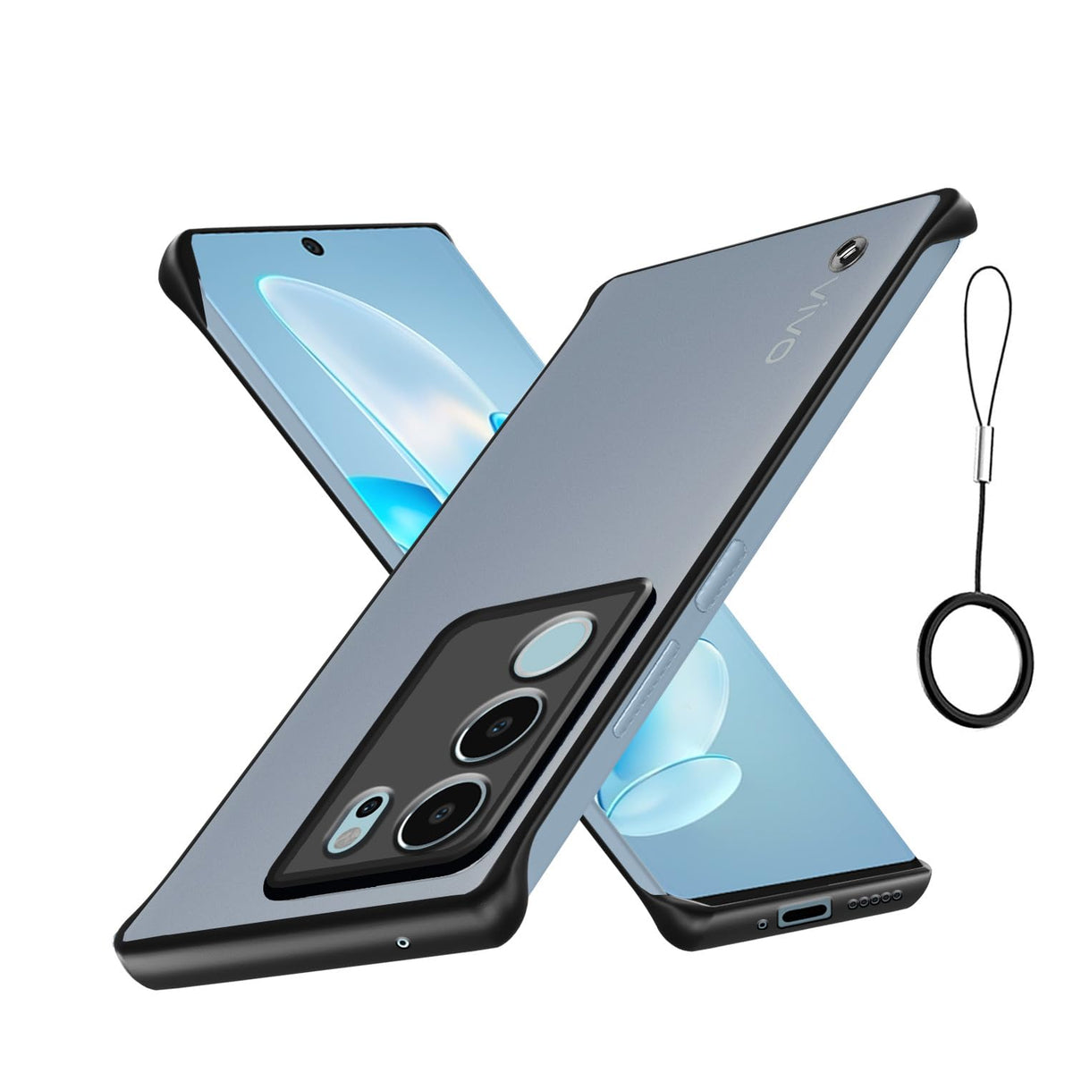 Pikkme black back cover for Vivo V29/V29 Pro 5G