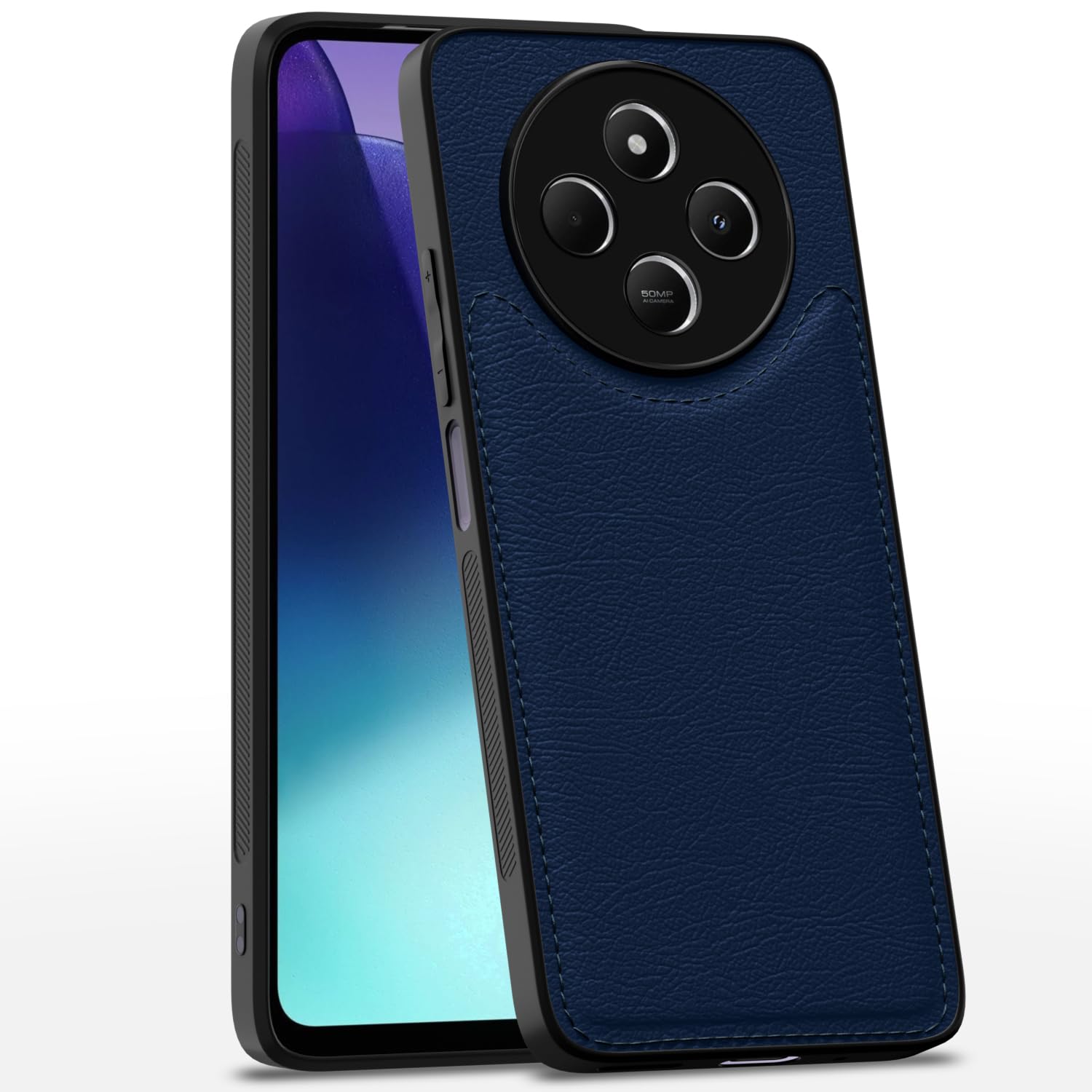 Redmi A4 5G / Redmi 14C 5G / Poco C75 5G LeatherBack Back Cover – Blue